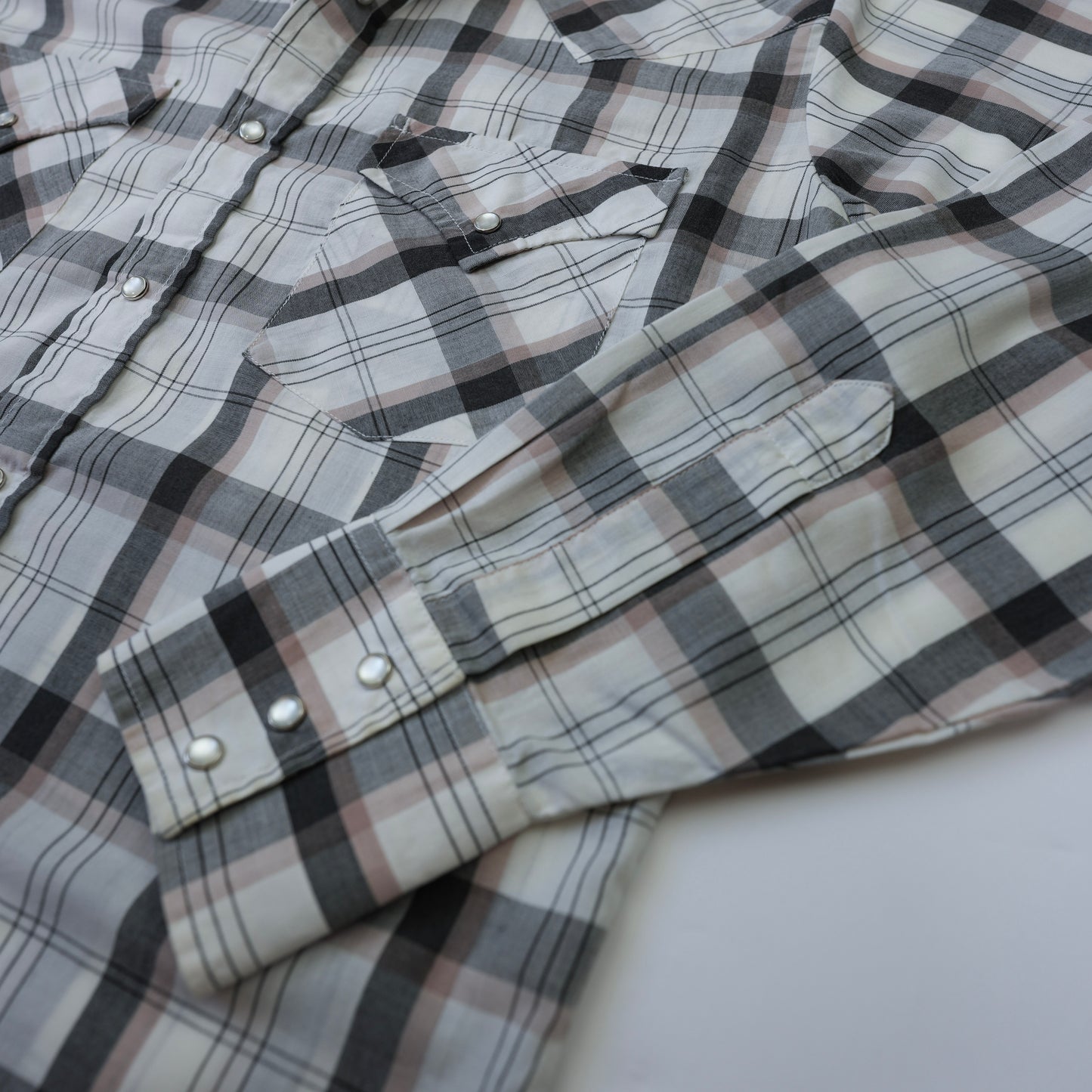 GREY CHECK WESTERN SHIRT