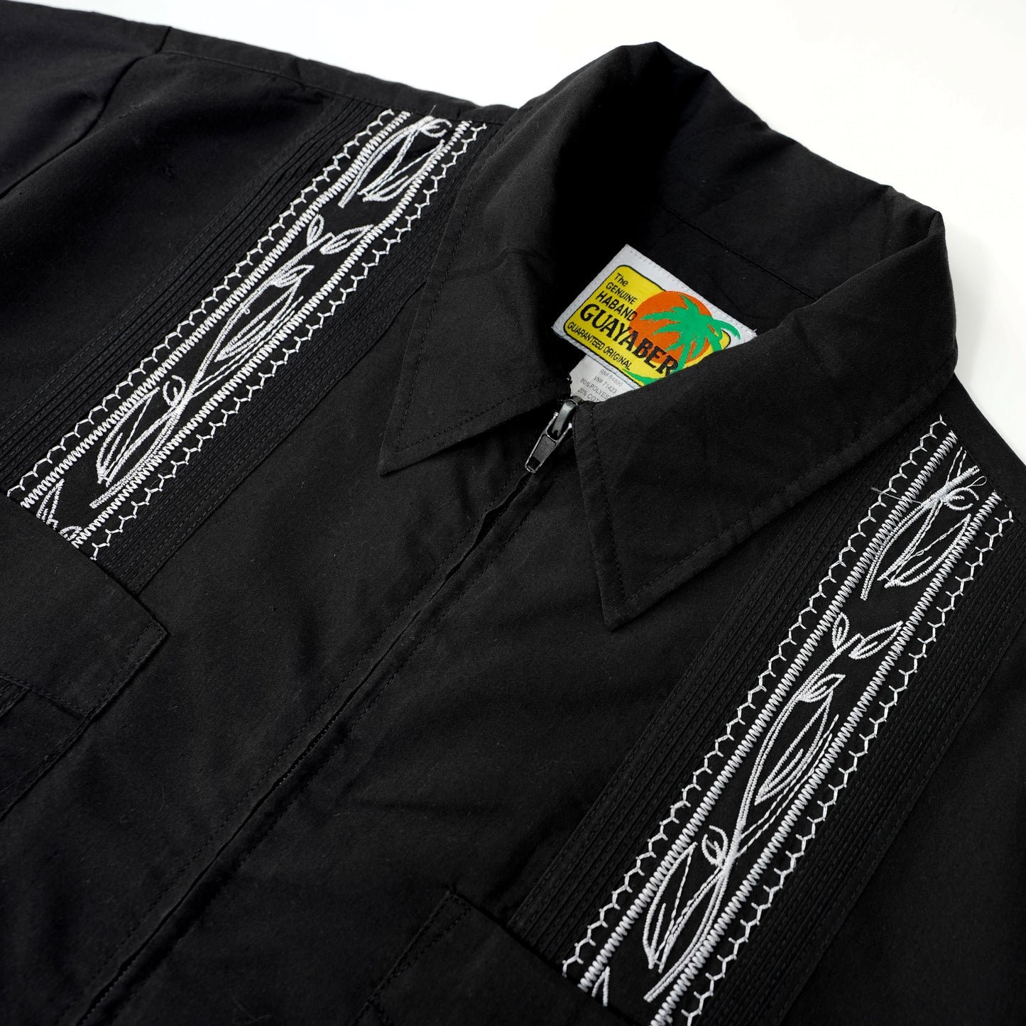 BLACK ZIP HAVANA SHIRT