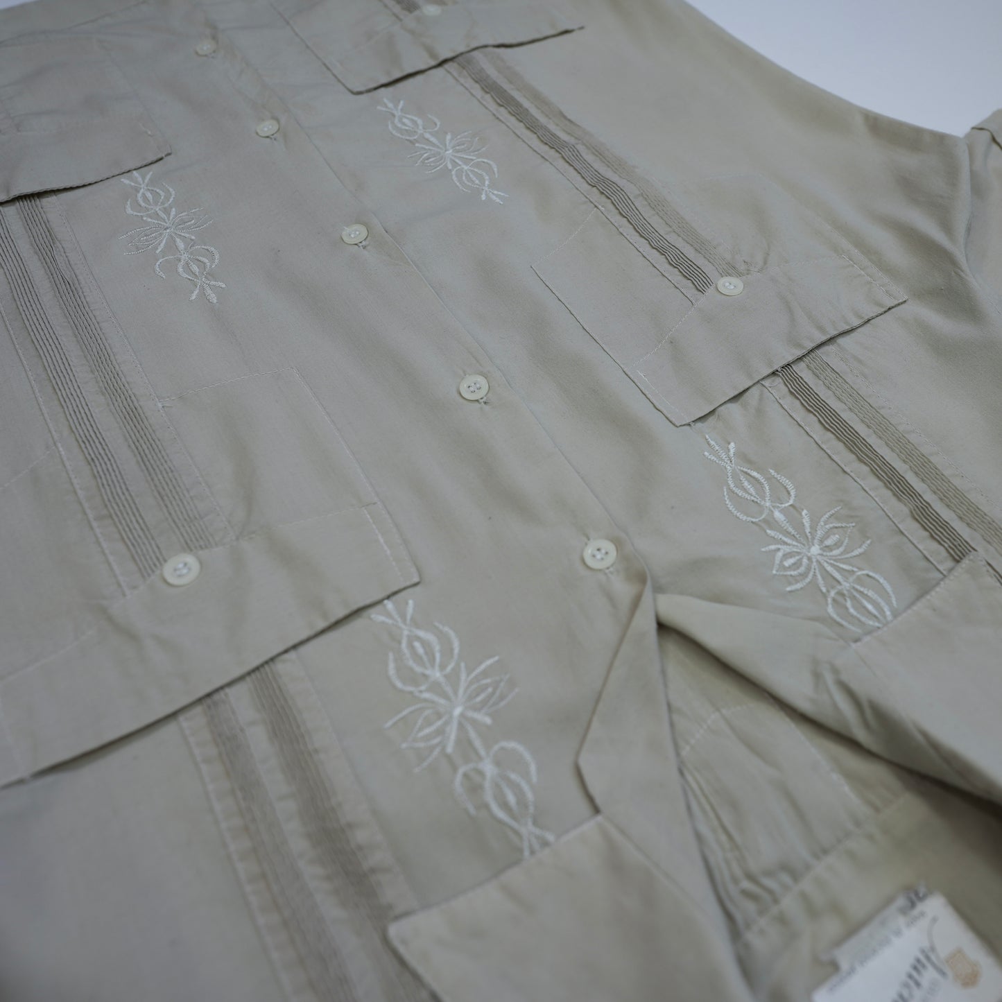 LIGHT KHAKI CUBAN SHIRT