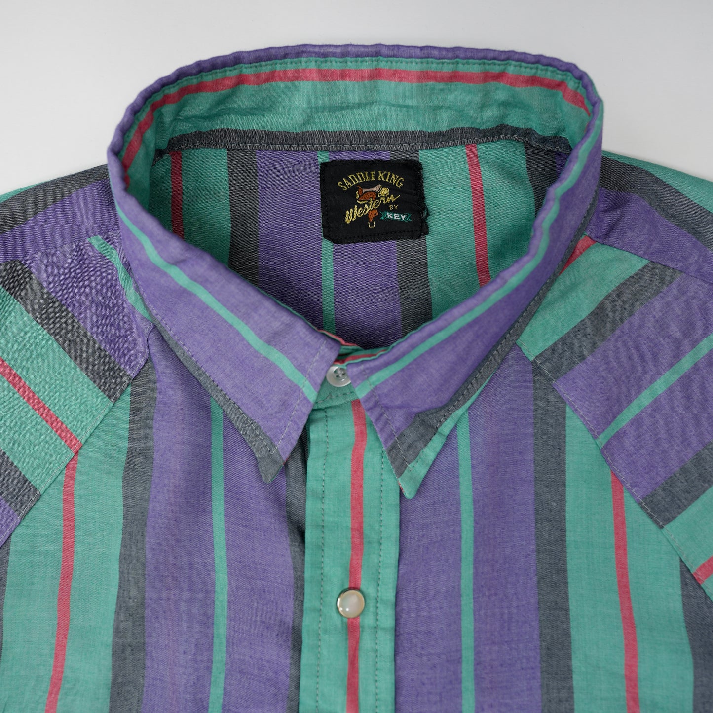 SADDLE KING STRIPE WESTERN SHIRT