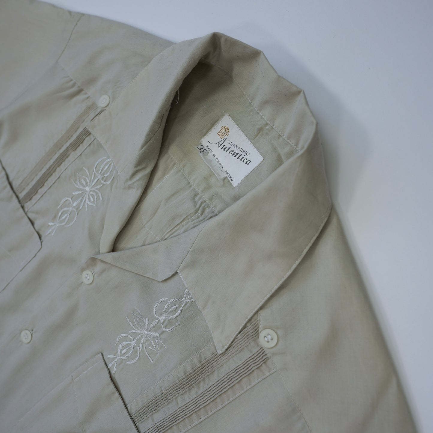 LIGHT KHAKI CUBAN SHIRT