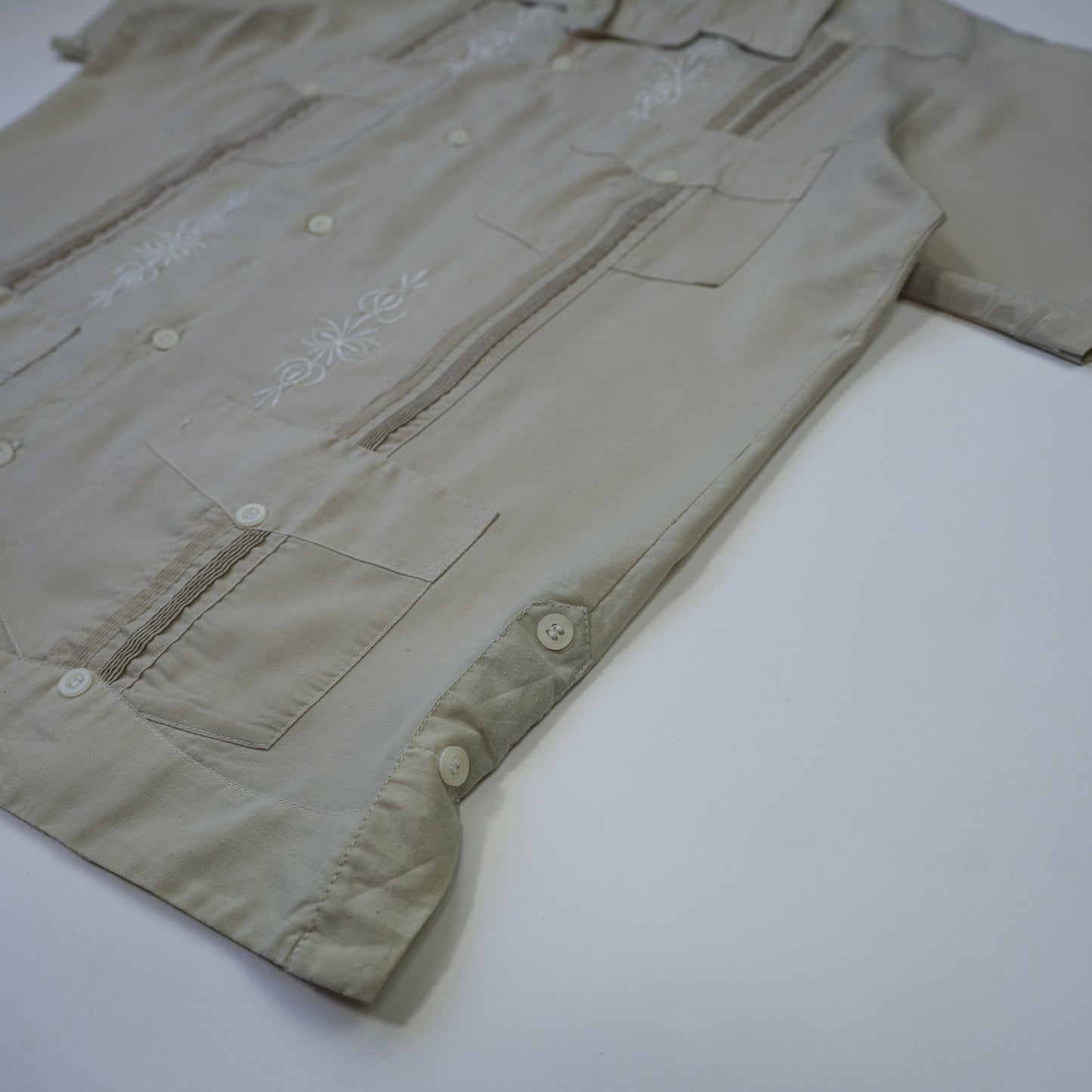 LIGHT KHAKI CUBAN SHIRT