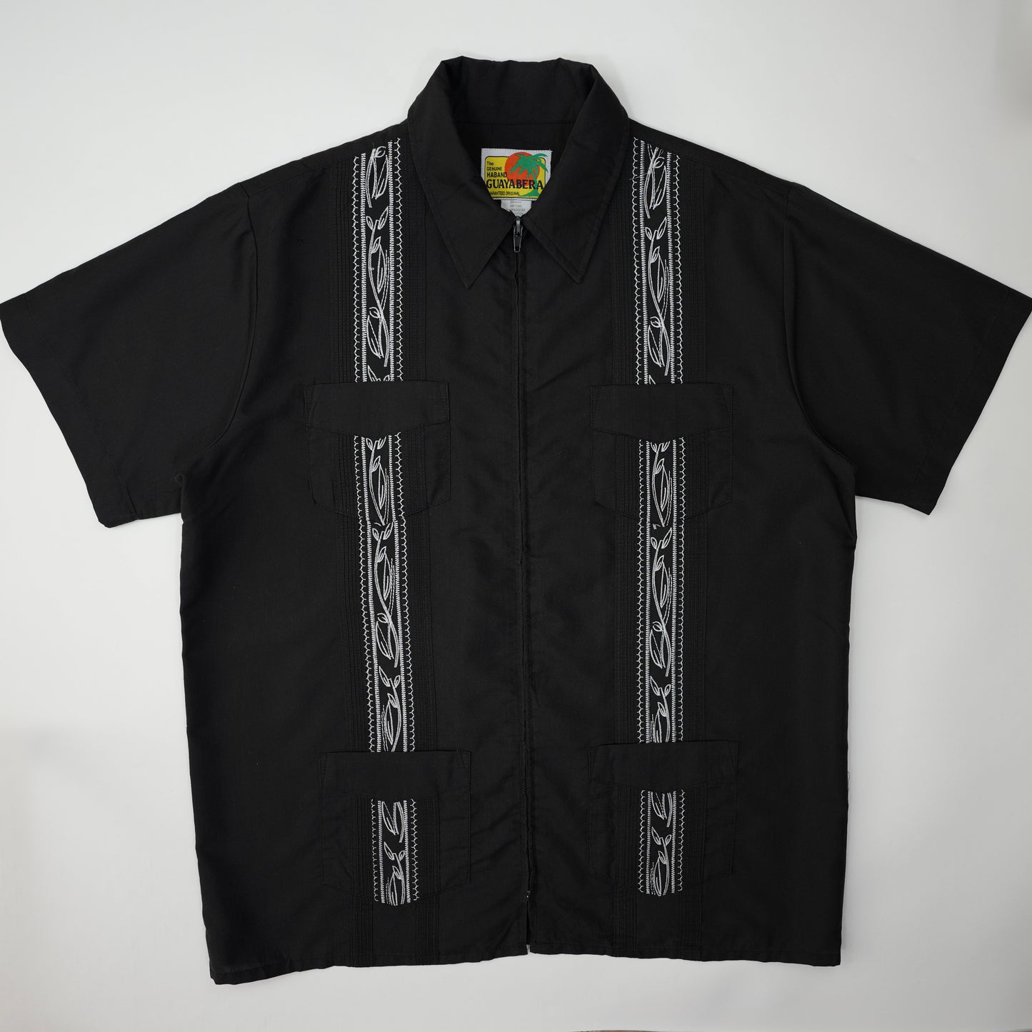 BLACK ZIP HAVANA SHIRT