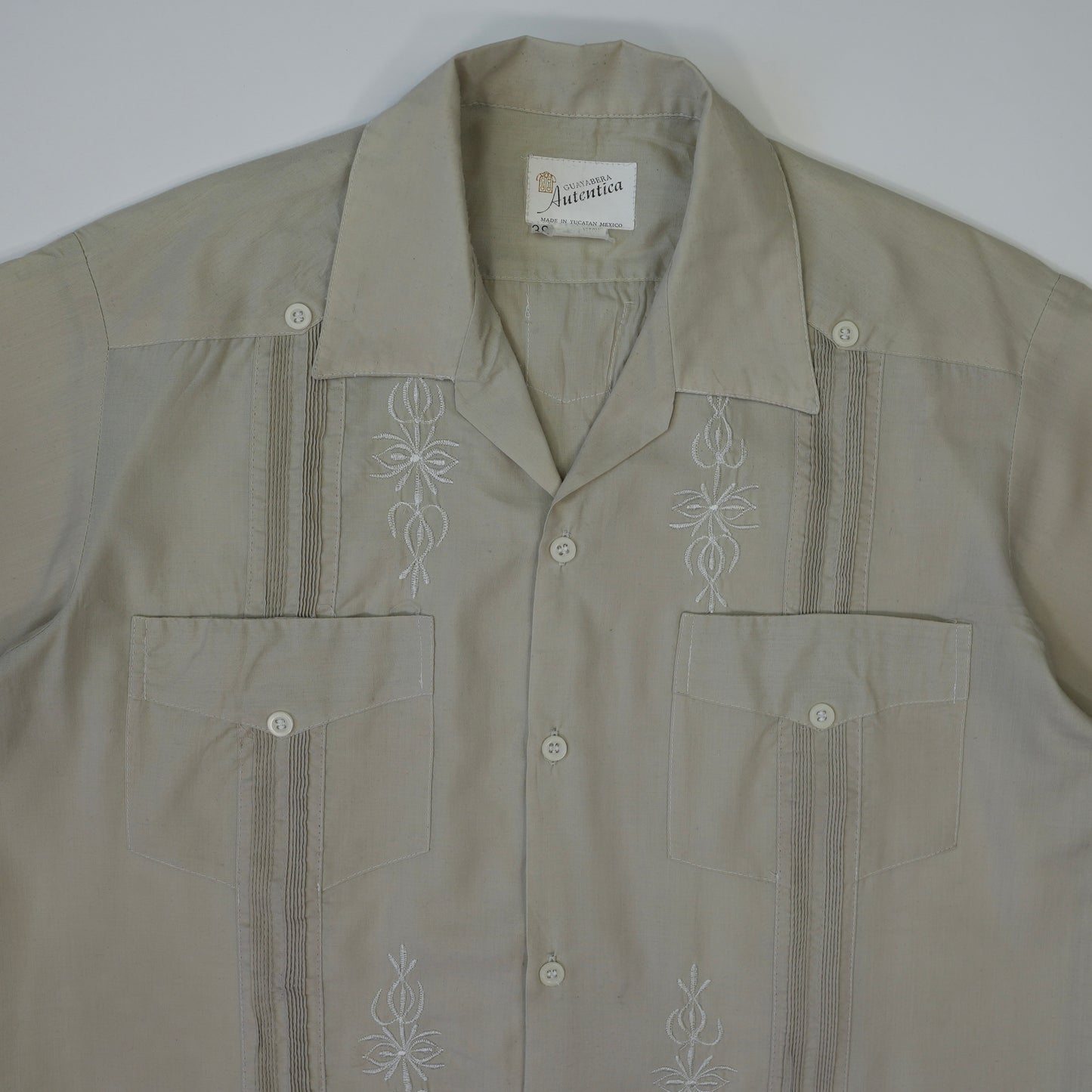 LIGHT KHAKI CUBAN SHIRT