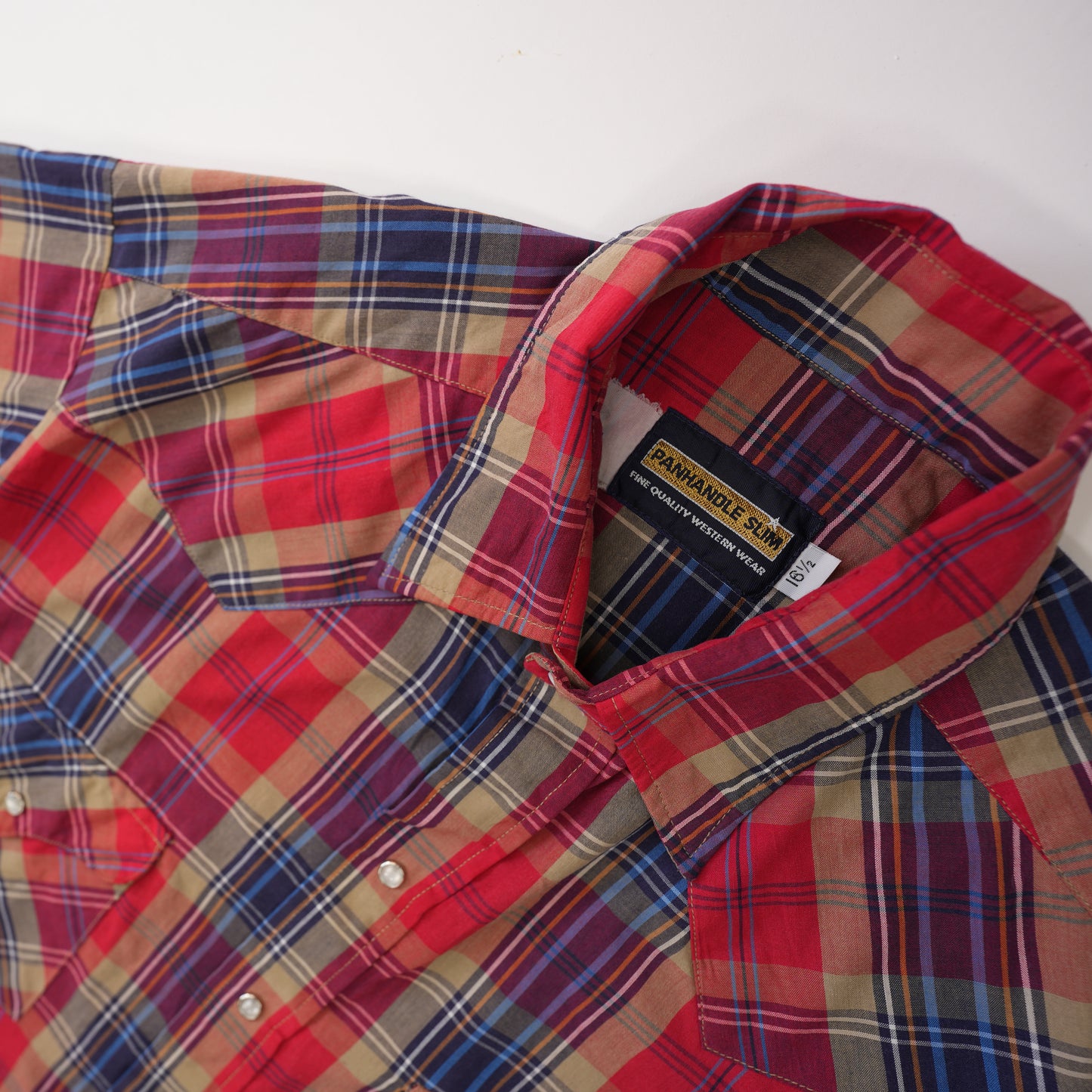 RED CHECK WESTERN SHIRT
