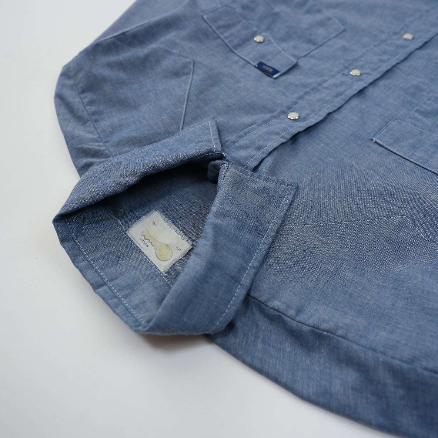 Chambray Blue Western Shirt
