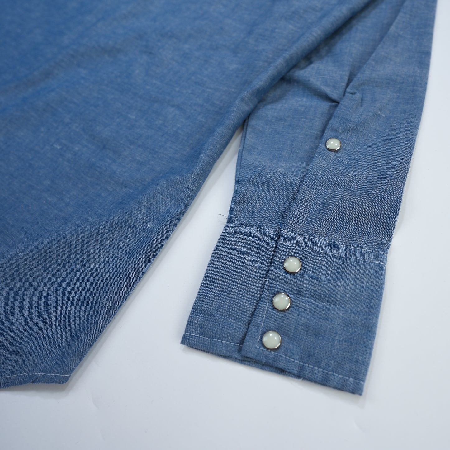 Chambray Blue Western Shirt