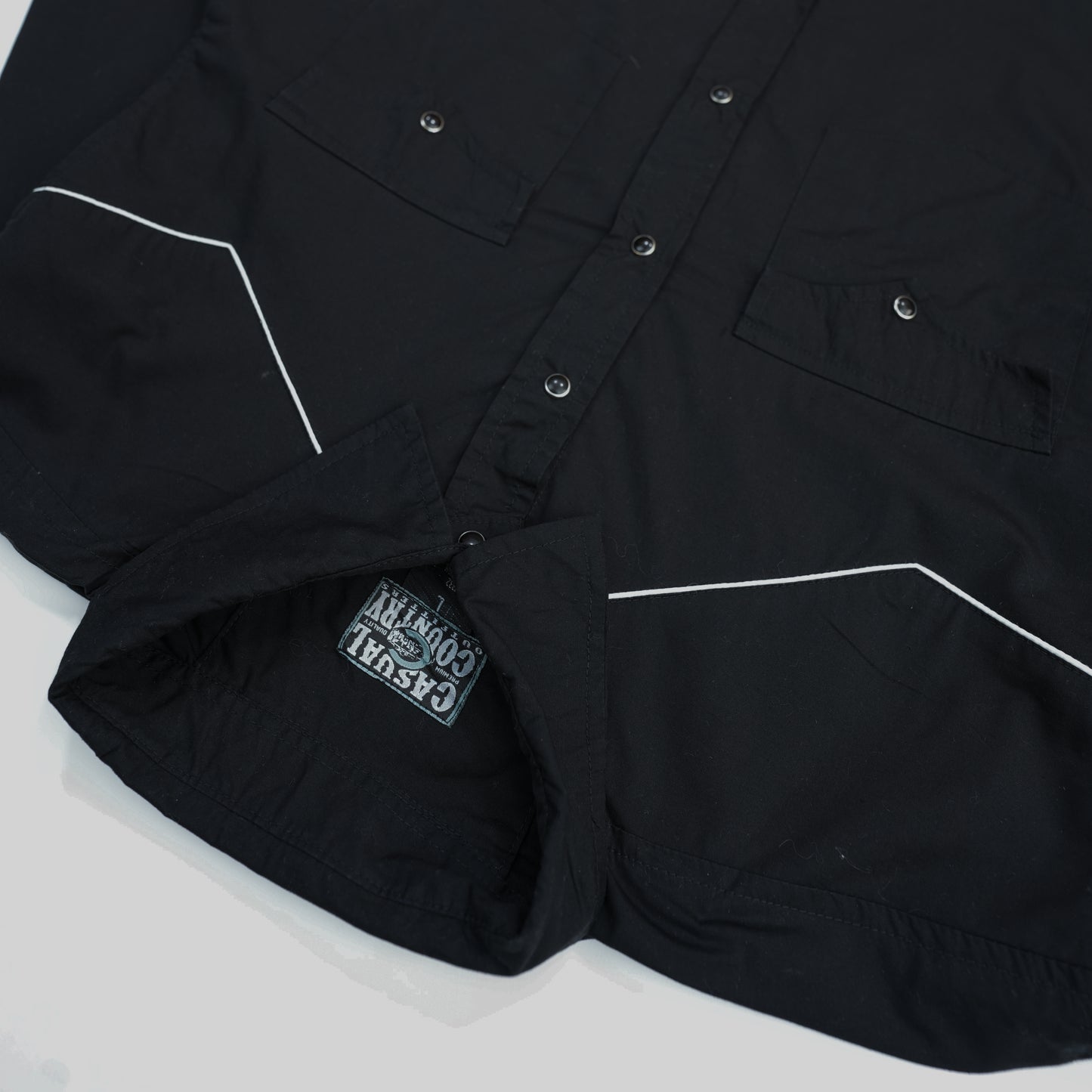 BLACK & WHITE WESTERN SHIRT