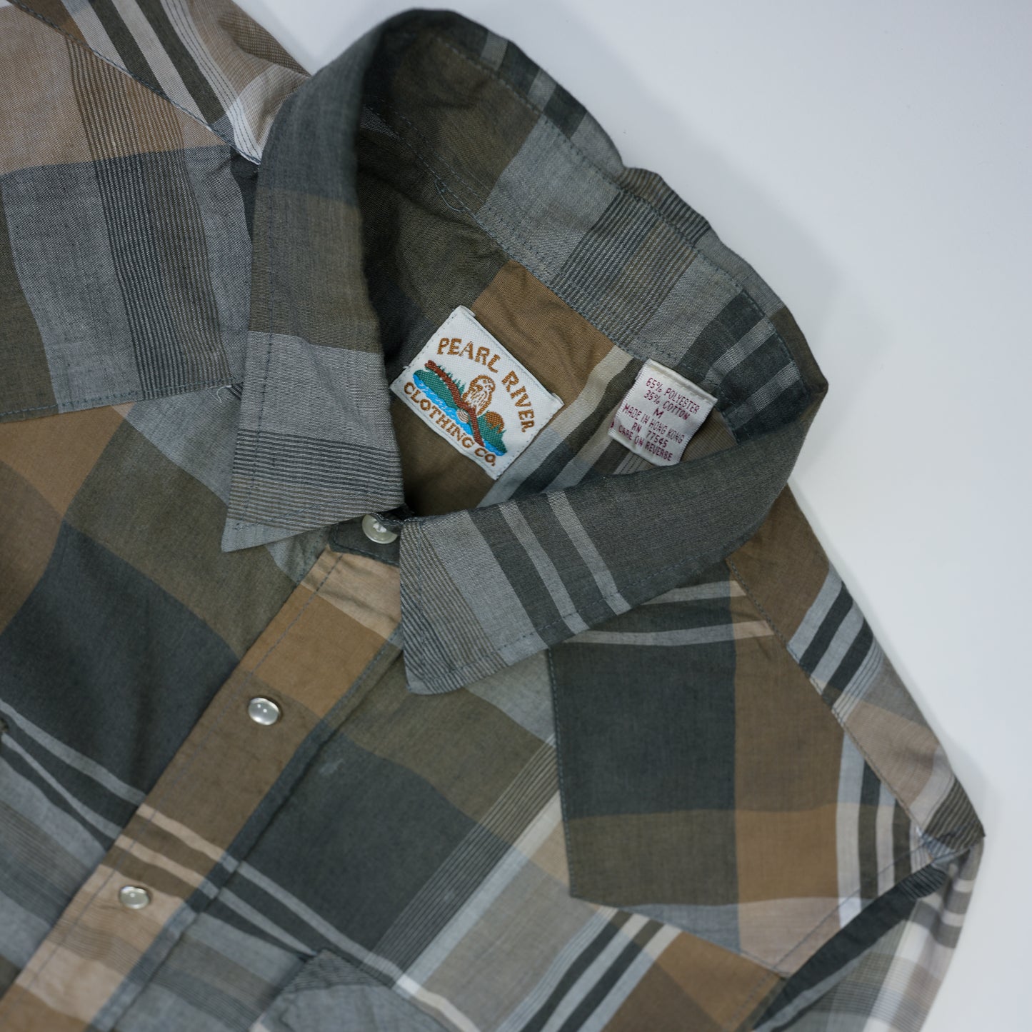 BROWN CHECK WESTERN SHIRT