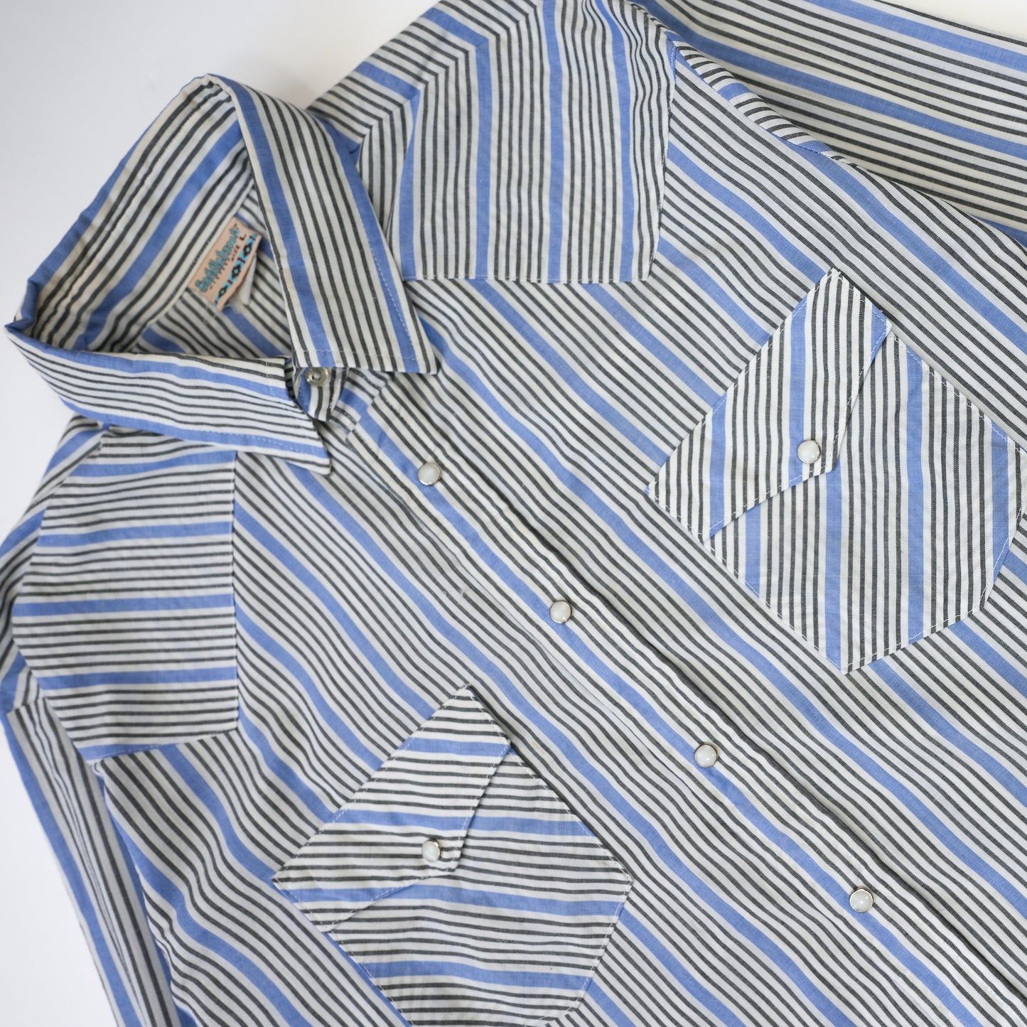 BLUE STRIPE WESTERN SHIRT