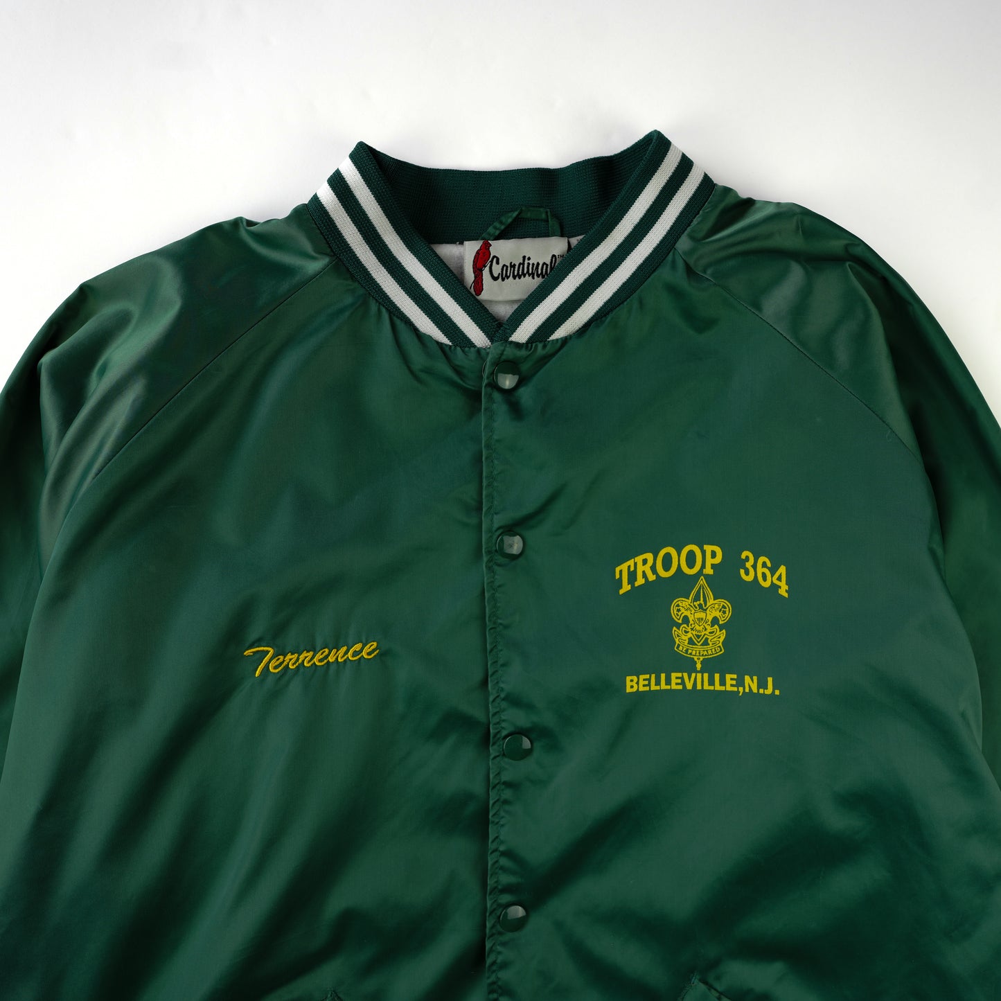 GREEN VARISTY JACKET