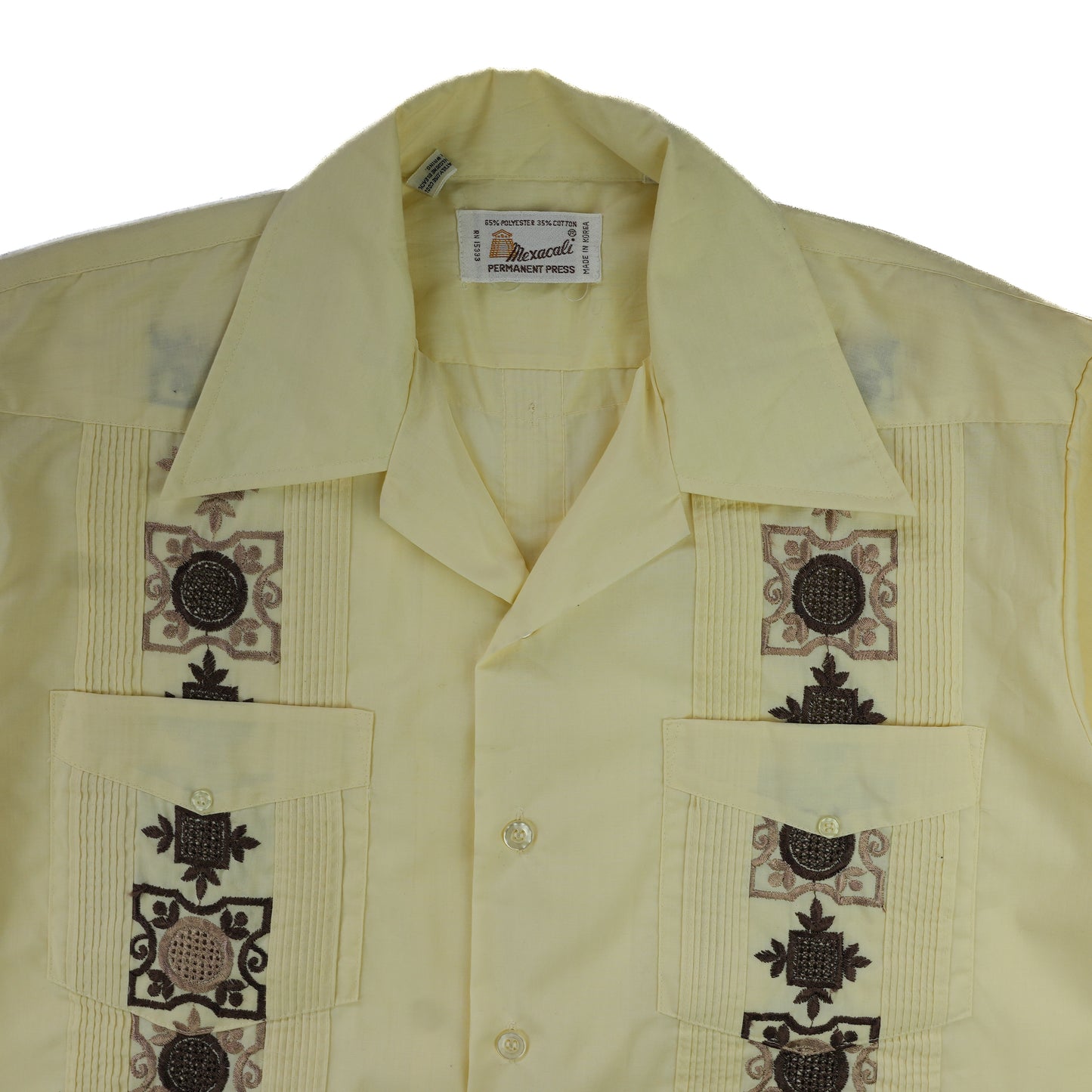 PALE YELLOW CUBAN SHIRT