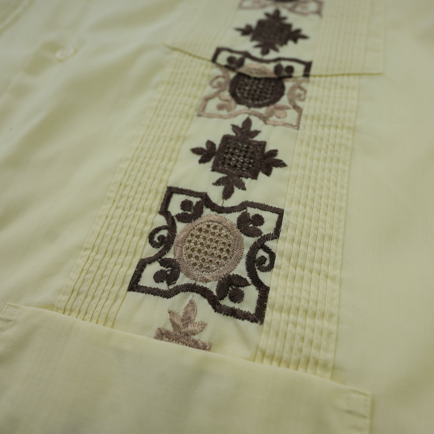PALE YELLOW CUBAN SHIRT