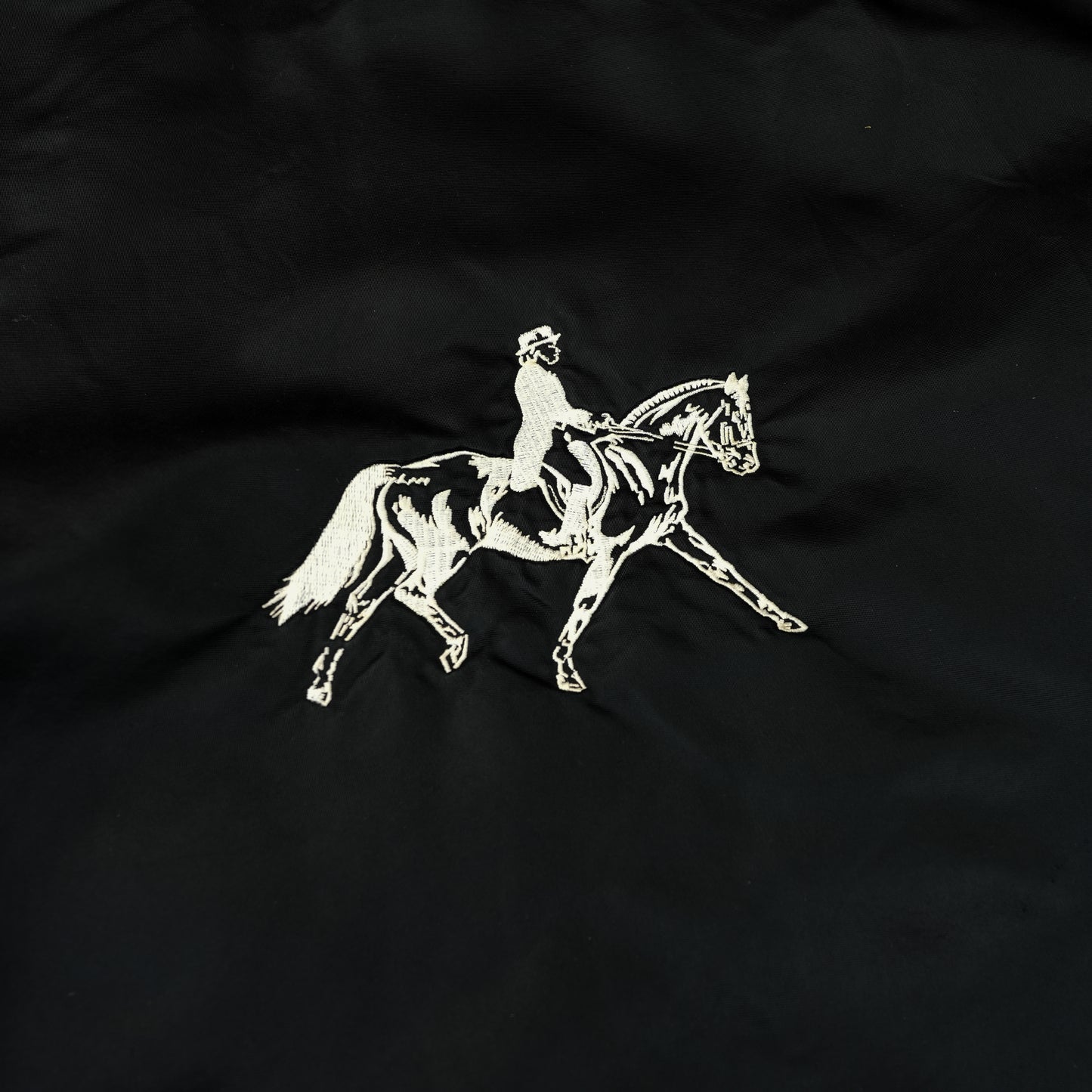BLACK WESTERN VARSITY JACKET M