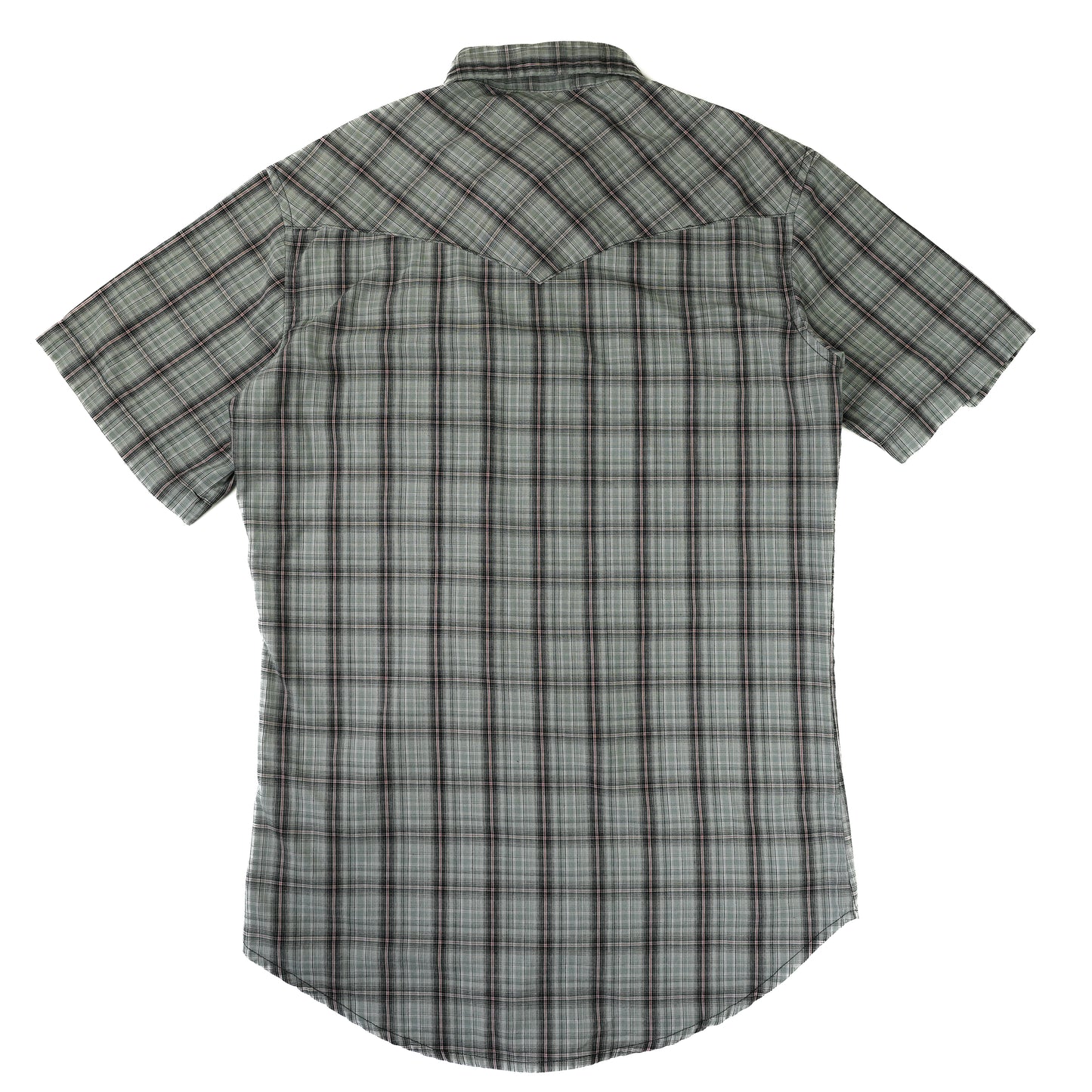 CHECK WRANGLER WESTERN SHIRT M