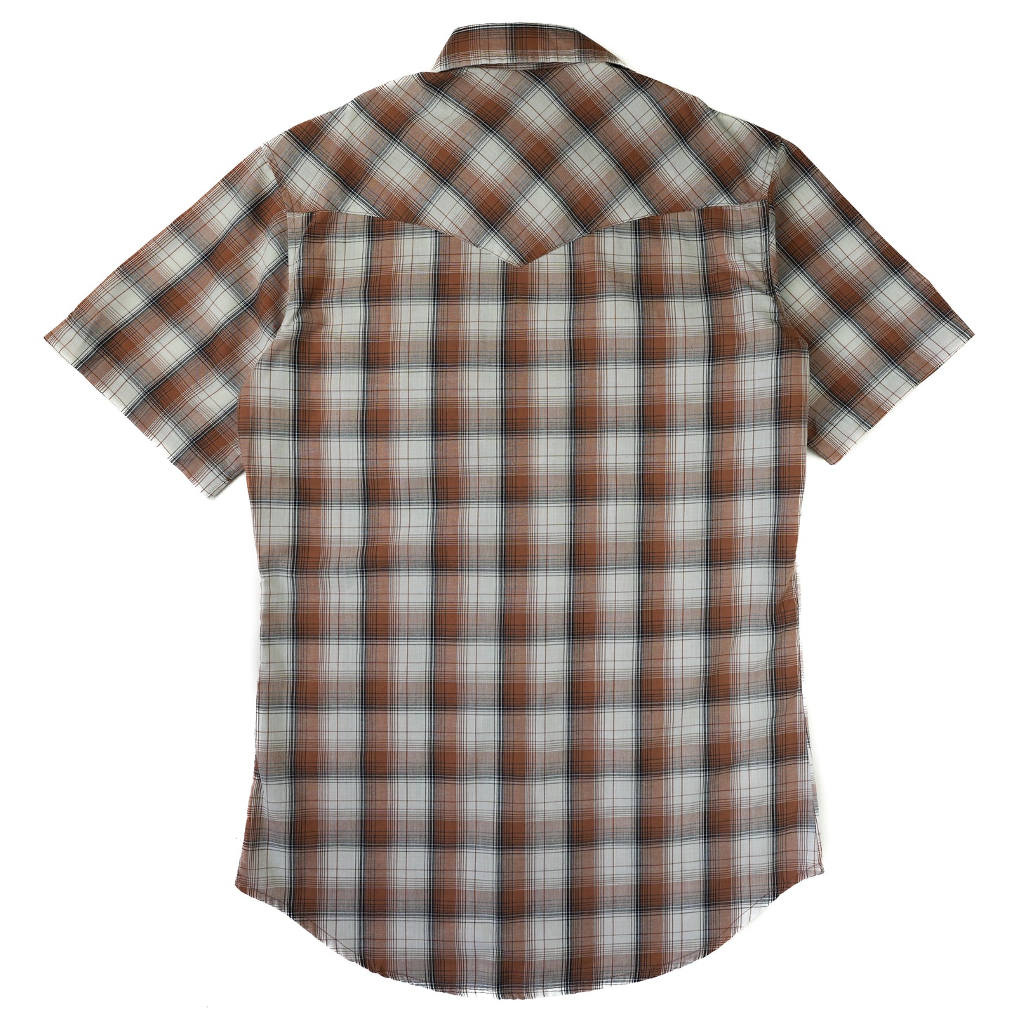 CHECK WRANGLER WESTERN SHIRT M