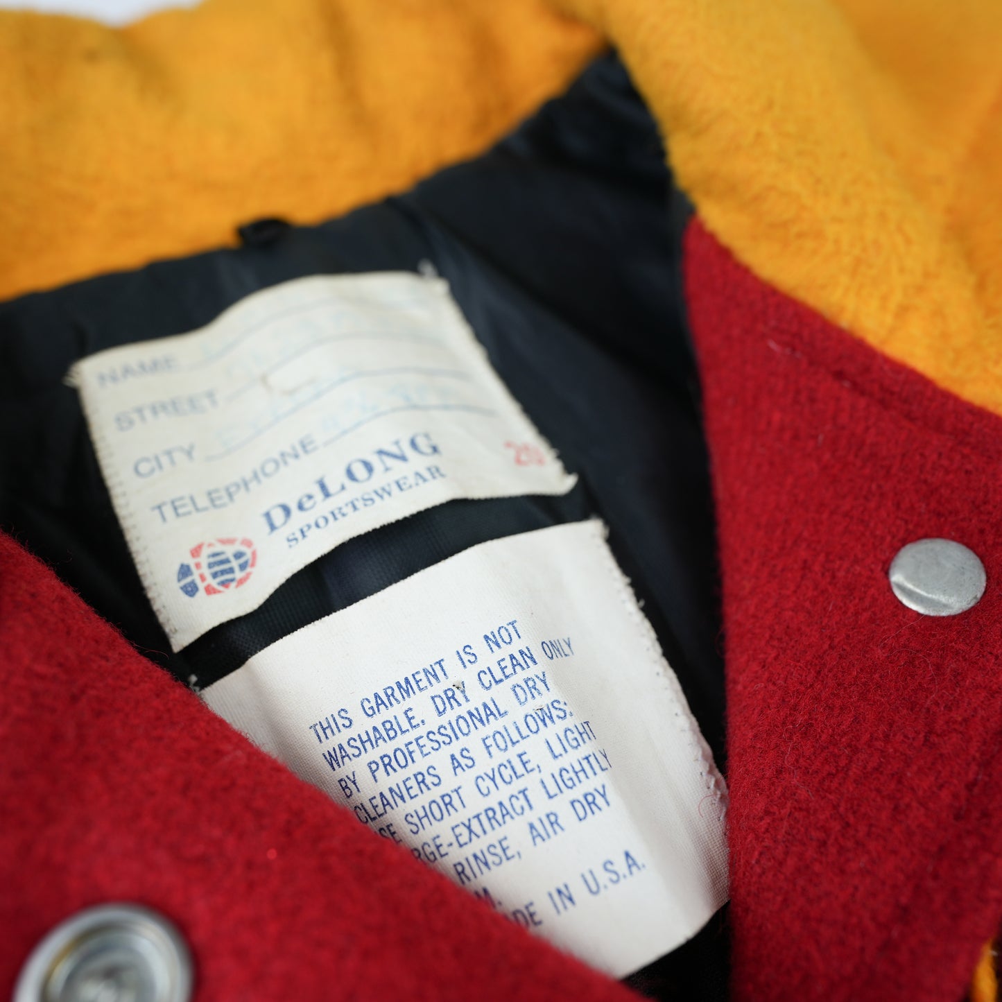 1960S RED USA SWIMMING VARSITY JACKET S