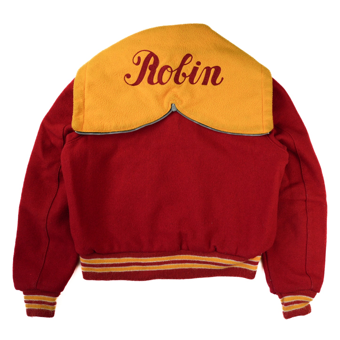 1960S RED USA SWIMMING VARSITY JACKET S