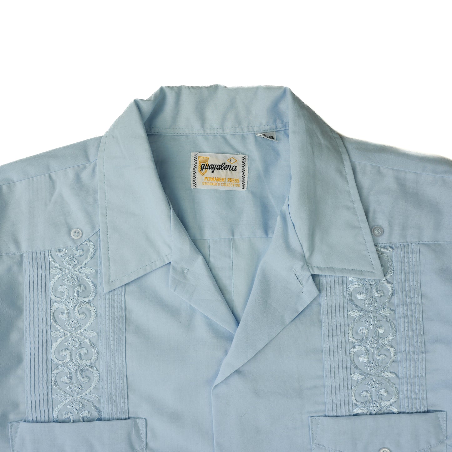 SKY BLUE GUAYABERA SHIRT M