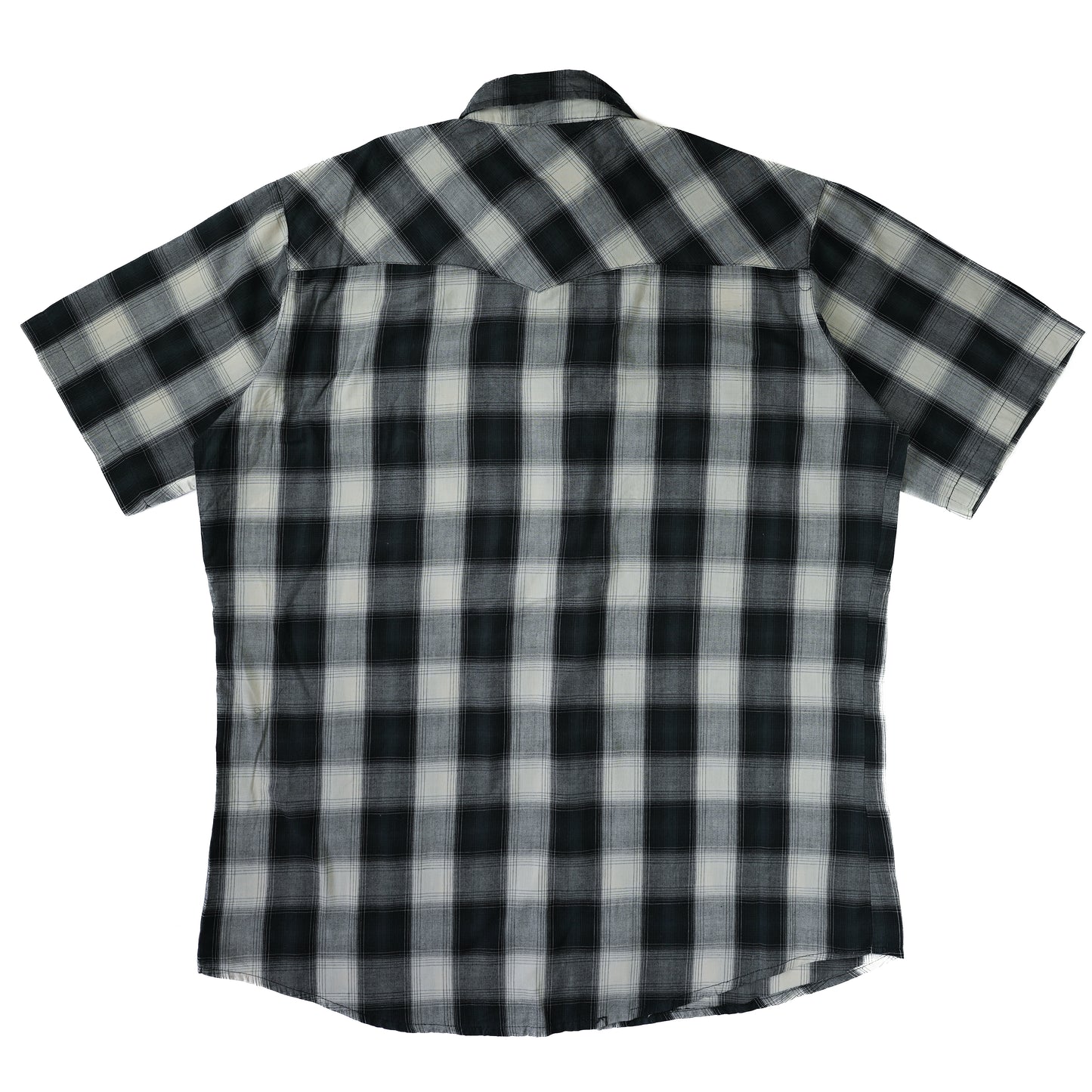 CHECK GREY WESTERN SHIRT L