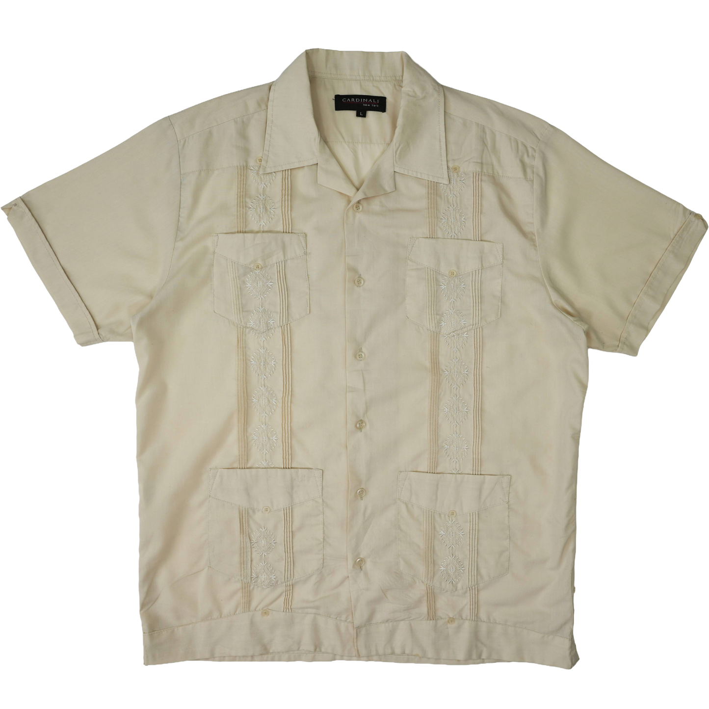 CREAM CUBAN HAVANA SHIRT