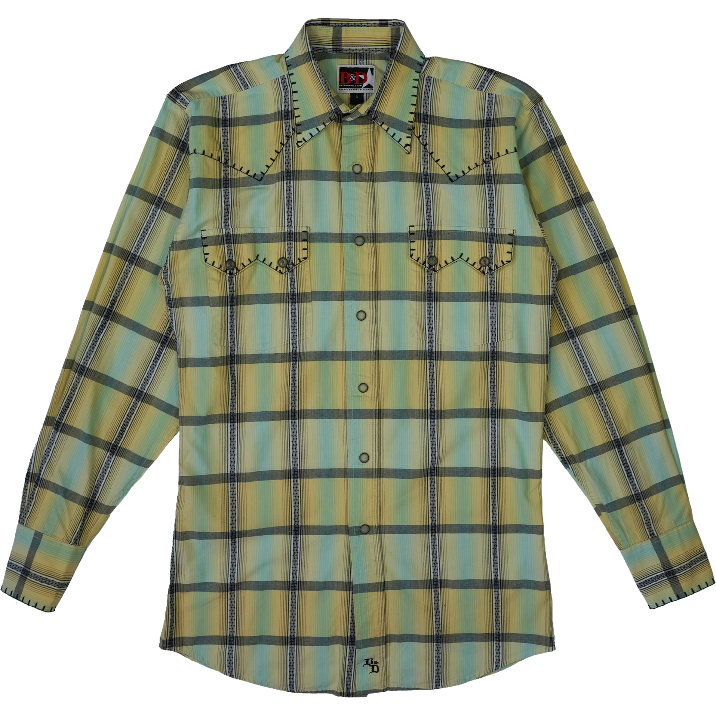 B&D CHECK WESTERN SHIRT