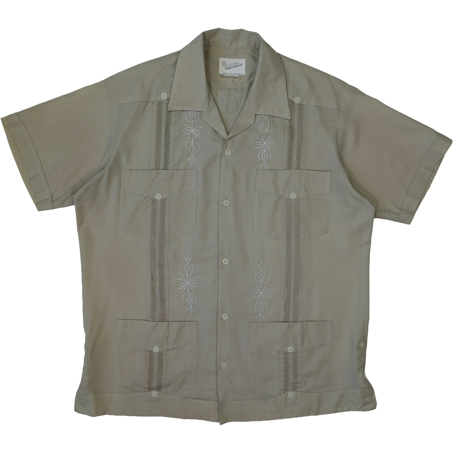 LIGHT KHAKI CUBAN SHIRT