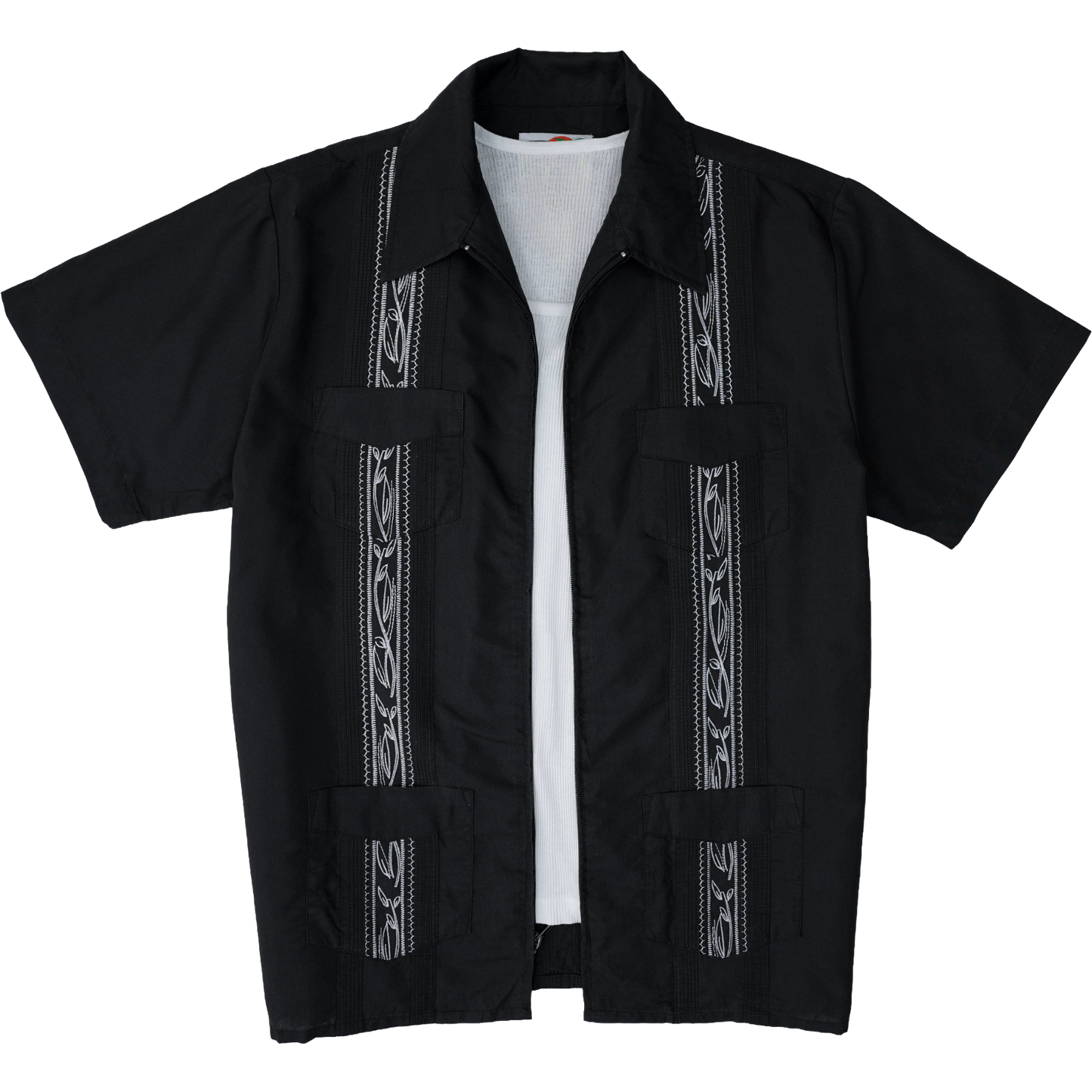 BLACK ZIP HAVANA SHIRT