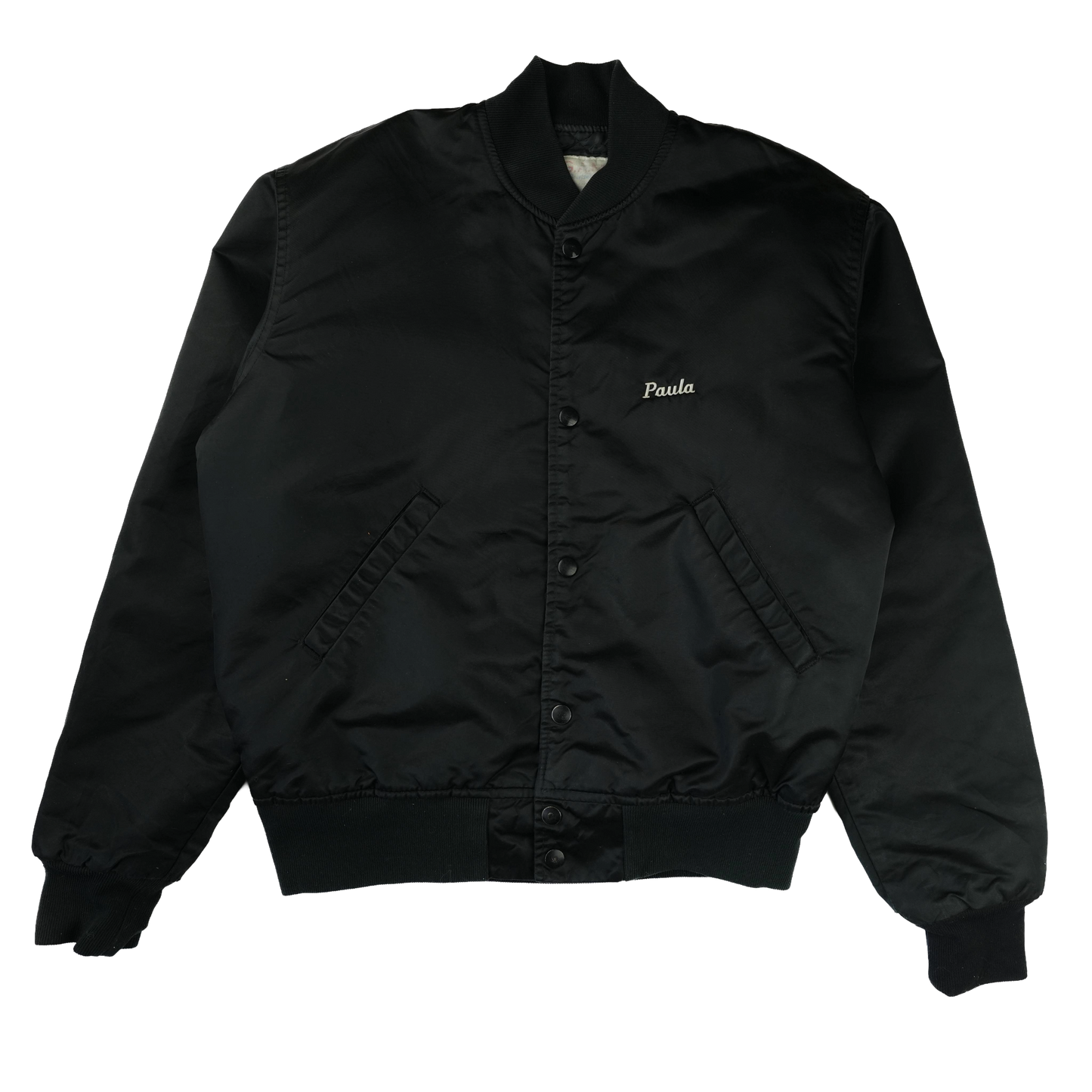 BLACK WESTERN VARSITY JACKET M