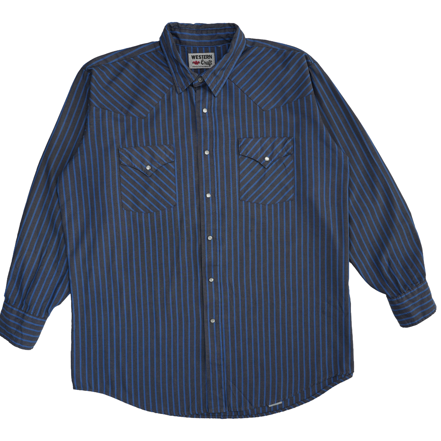 STRIPE BLUE & GREY WESTERN SHIRT