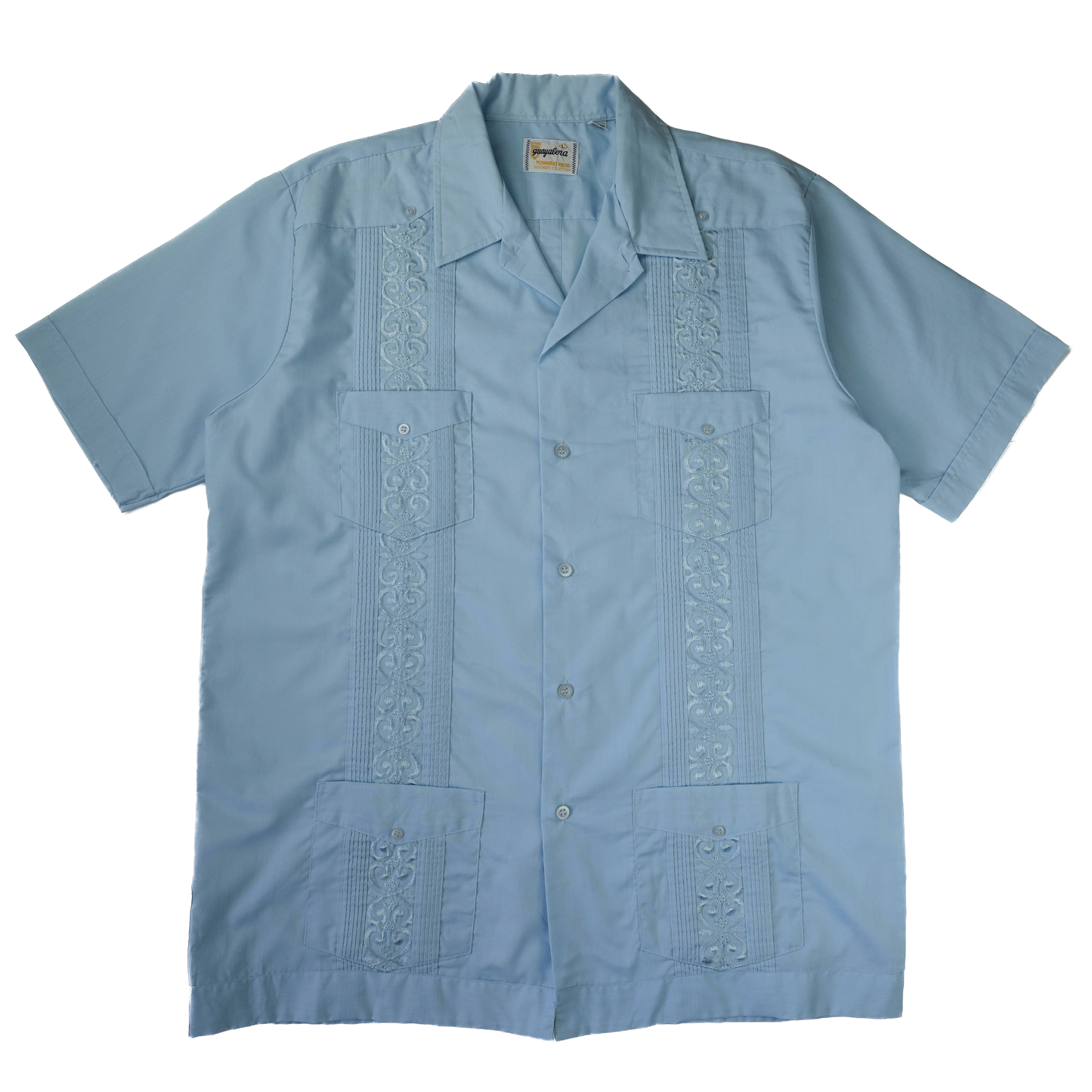 SKY BLUE GUAYABERA SHIRT M