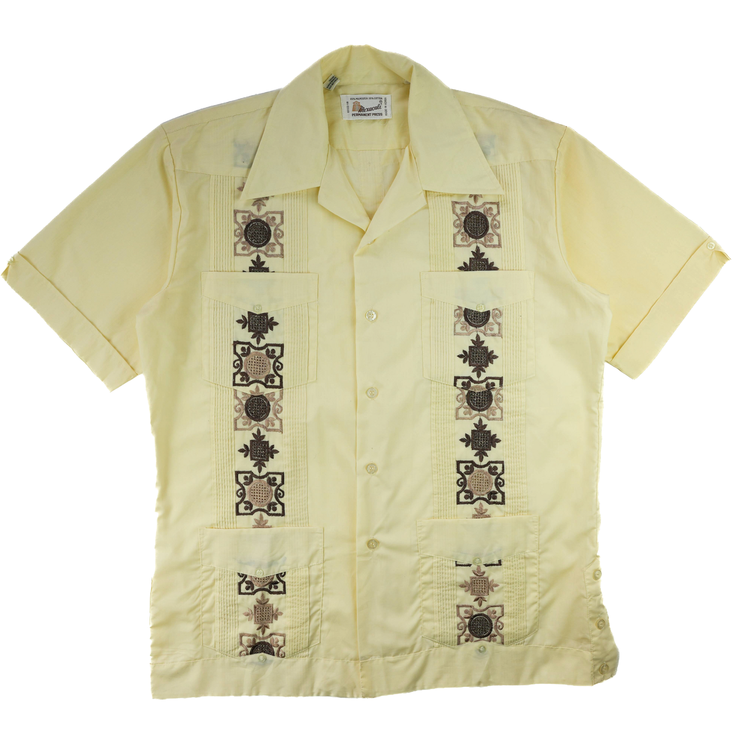 PALE YELLOW CUBAN SHIRT