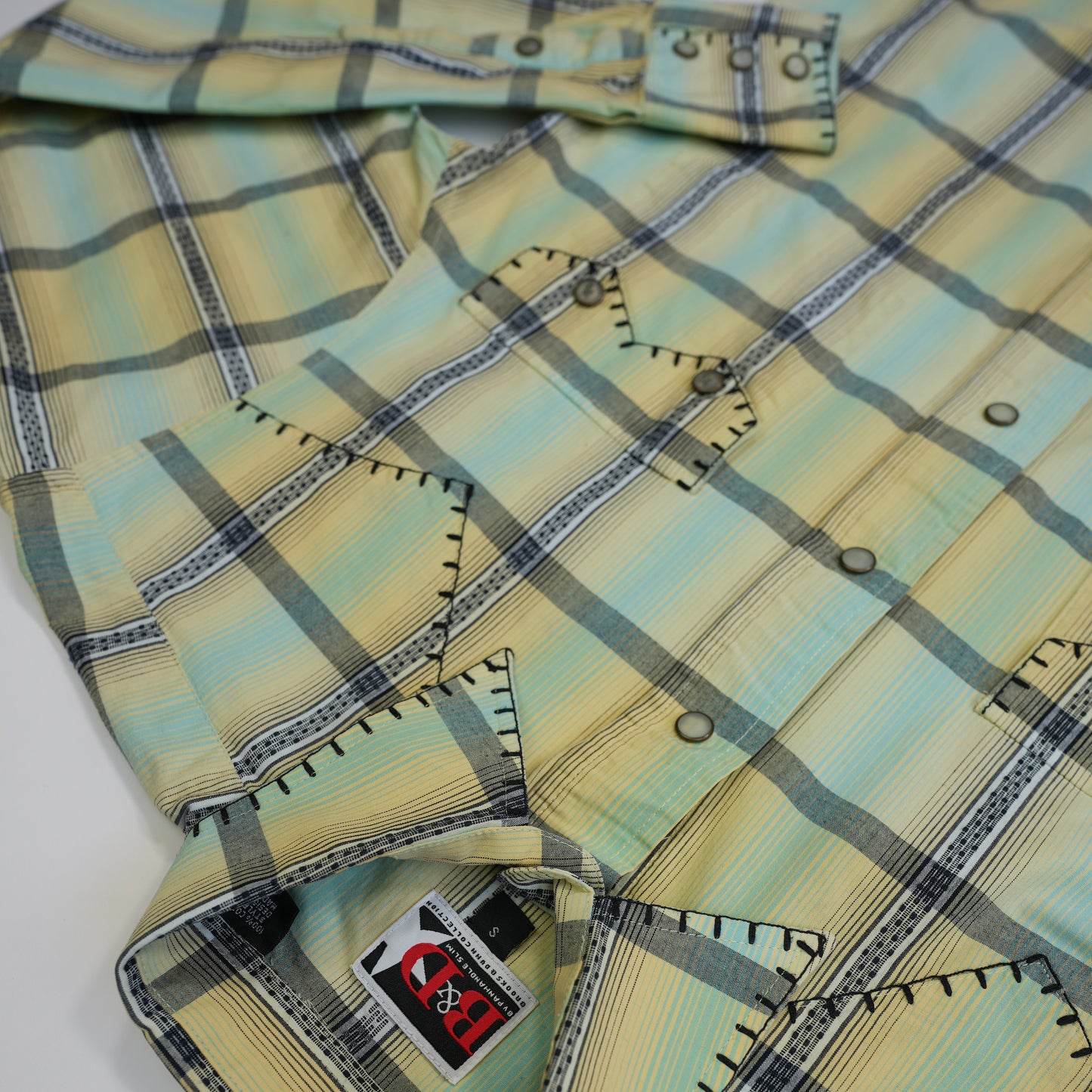 B&D CHECK WESTERN SHIRT