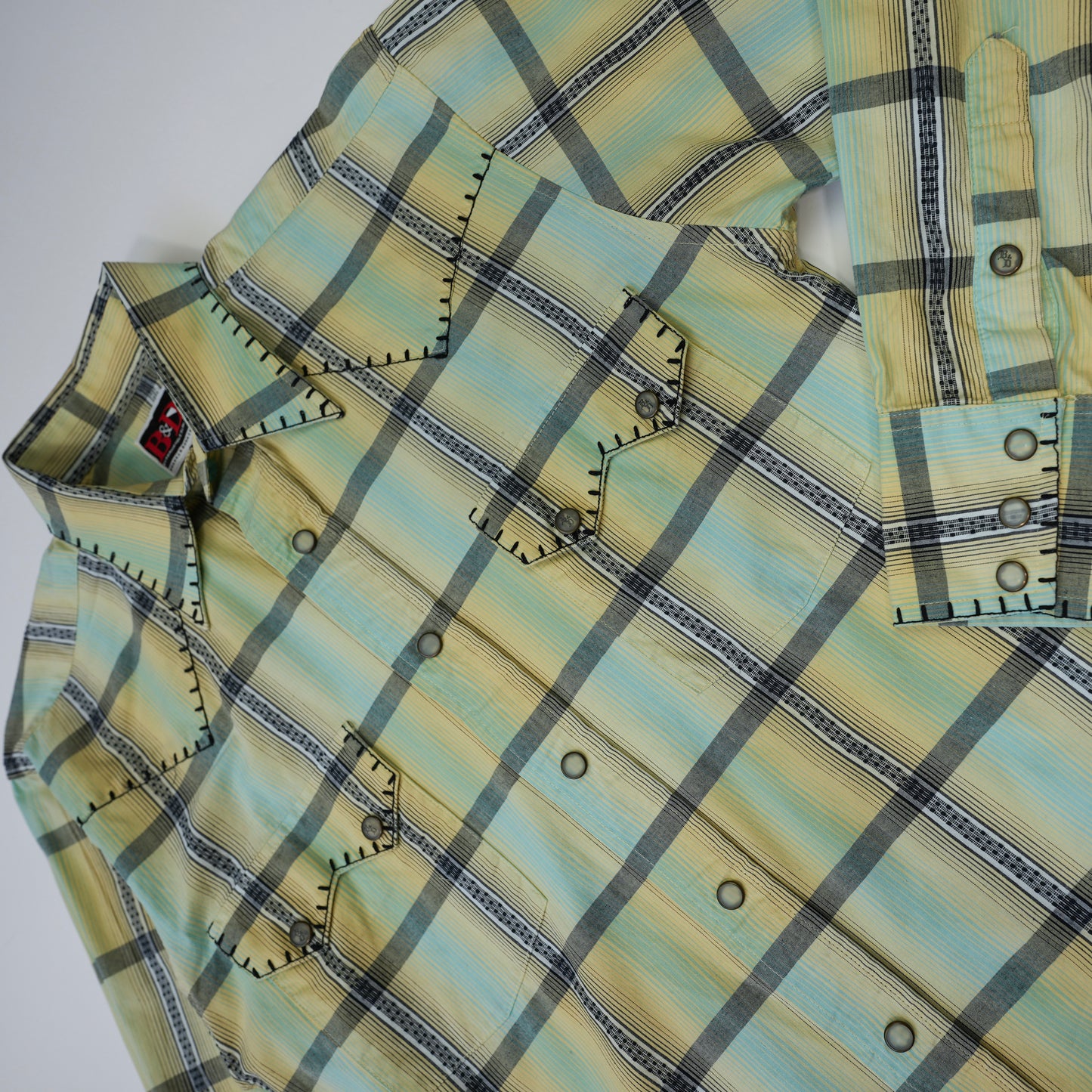 B&D CHECK WESTERN SHIRT