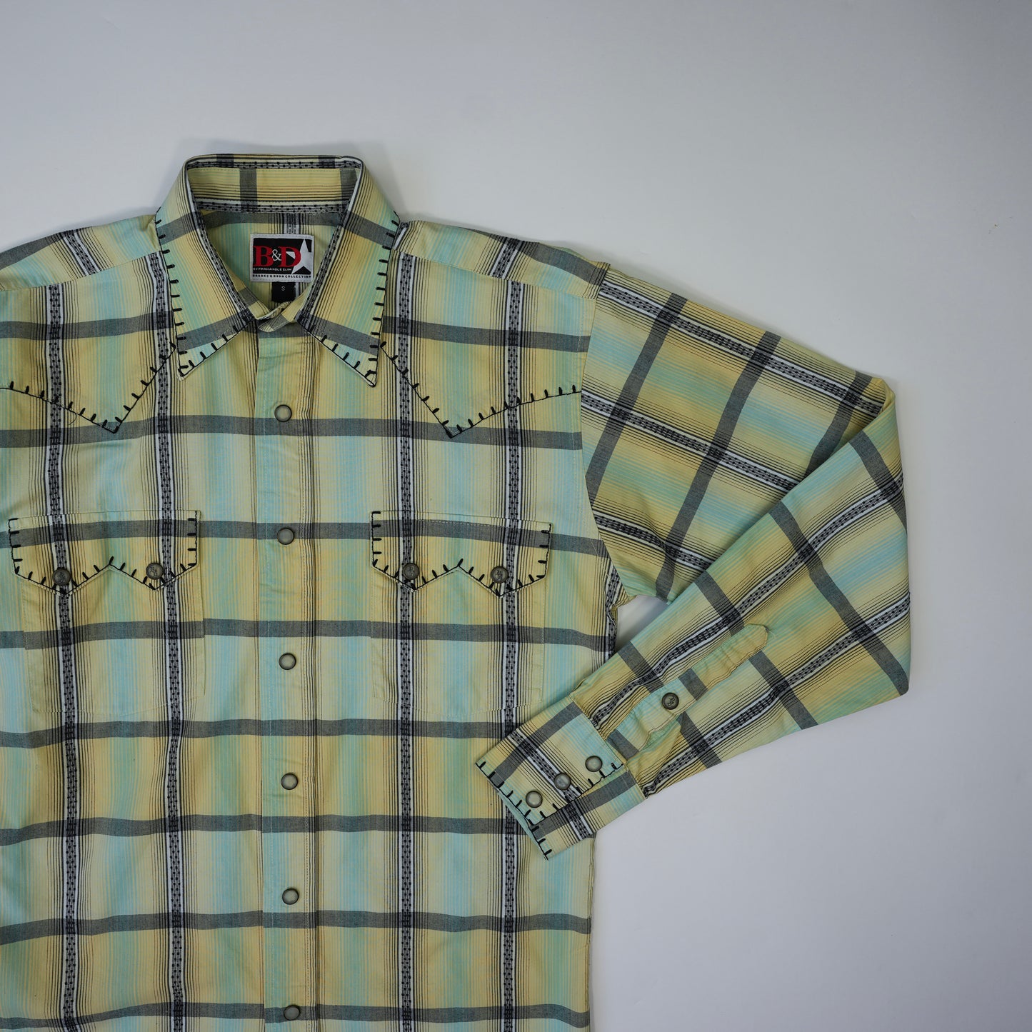 B&D CHECK WESTERN SHIRT