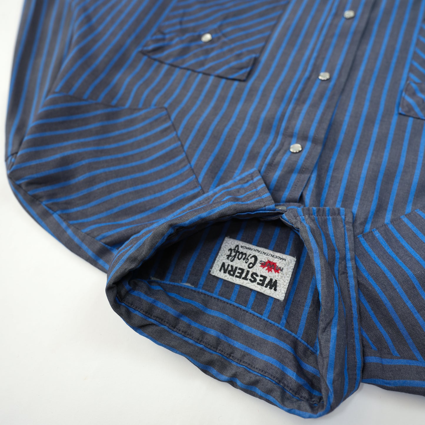 STRIPE BLUE & GREY WESTERN SHIRT