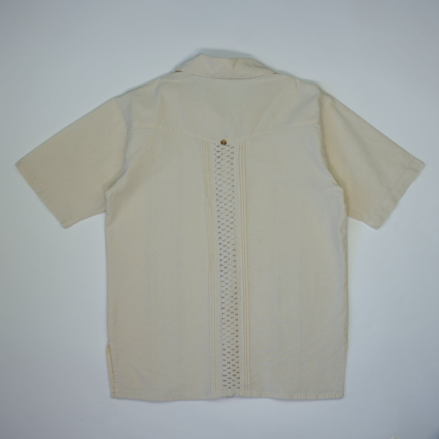 CREAM LINEN CUBAN SHIRT