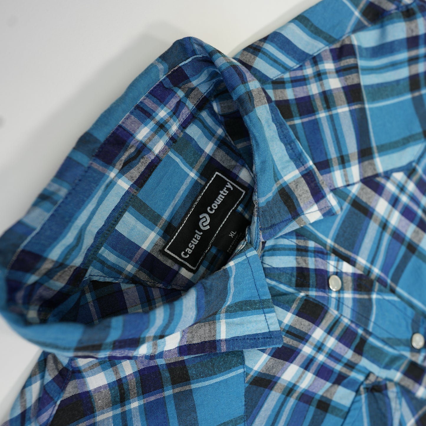BLUE CHECK WESTERN SHIRT