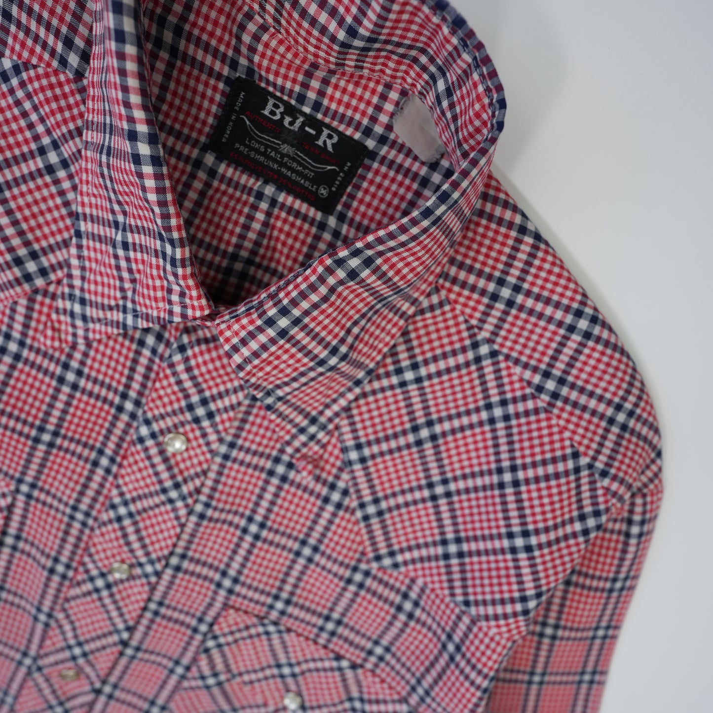 RED CHECK WESTERN SHIRT