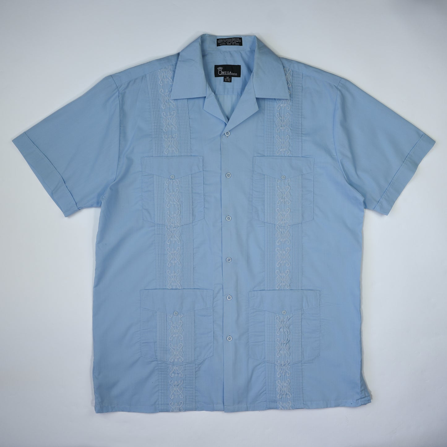 SKY BLUE GUAYABERA SHIRT