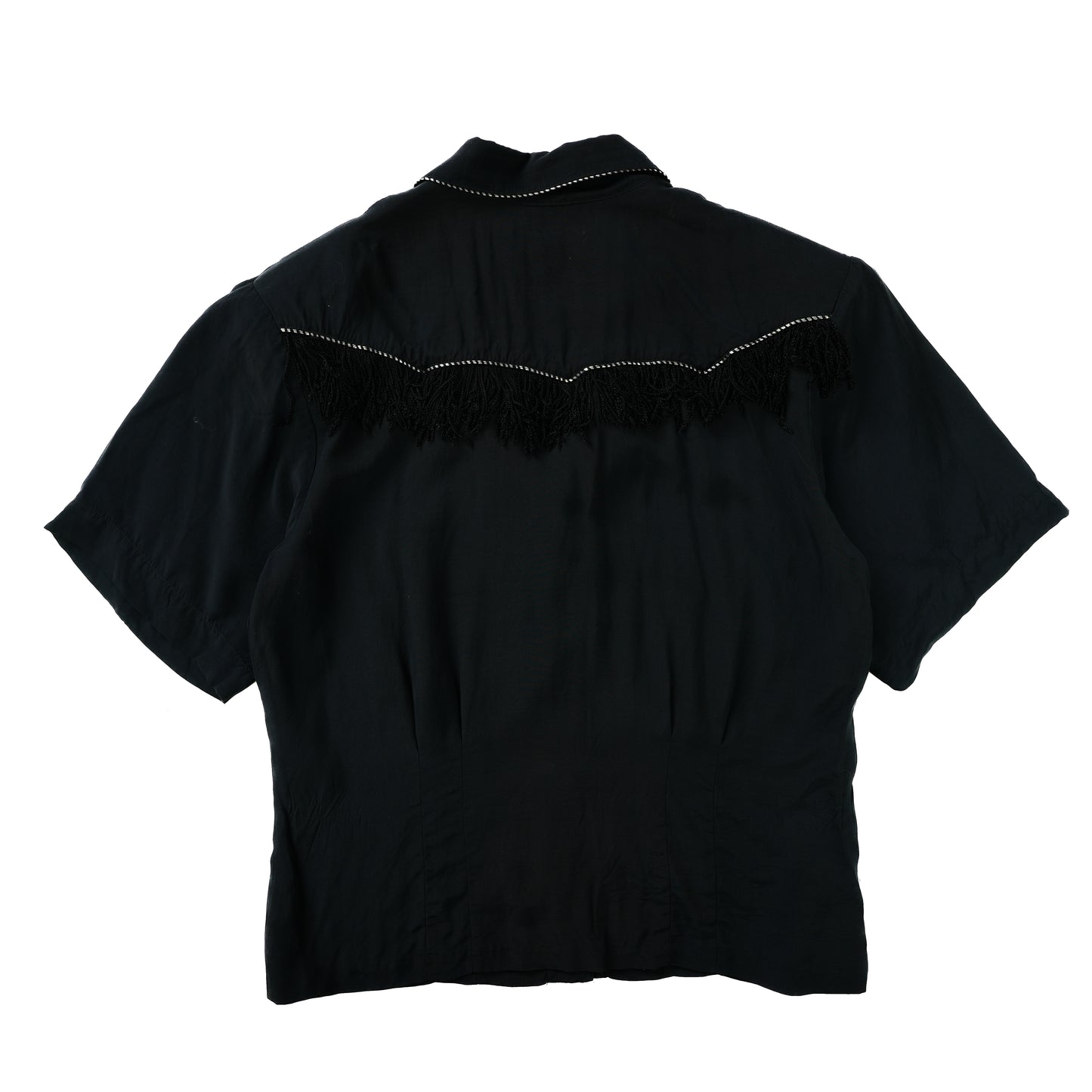 BLACK FRINGE WESTERN SHIRT