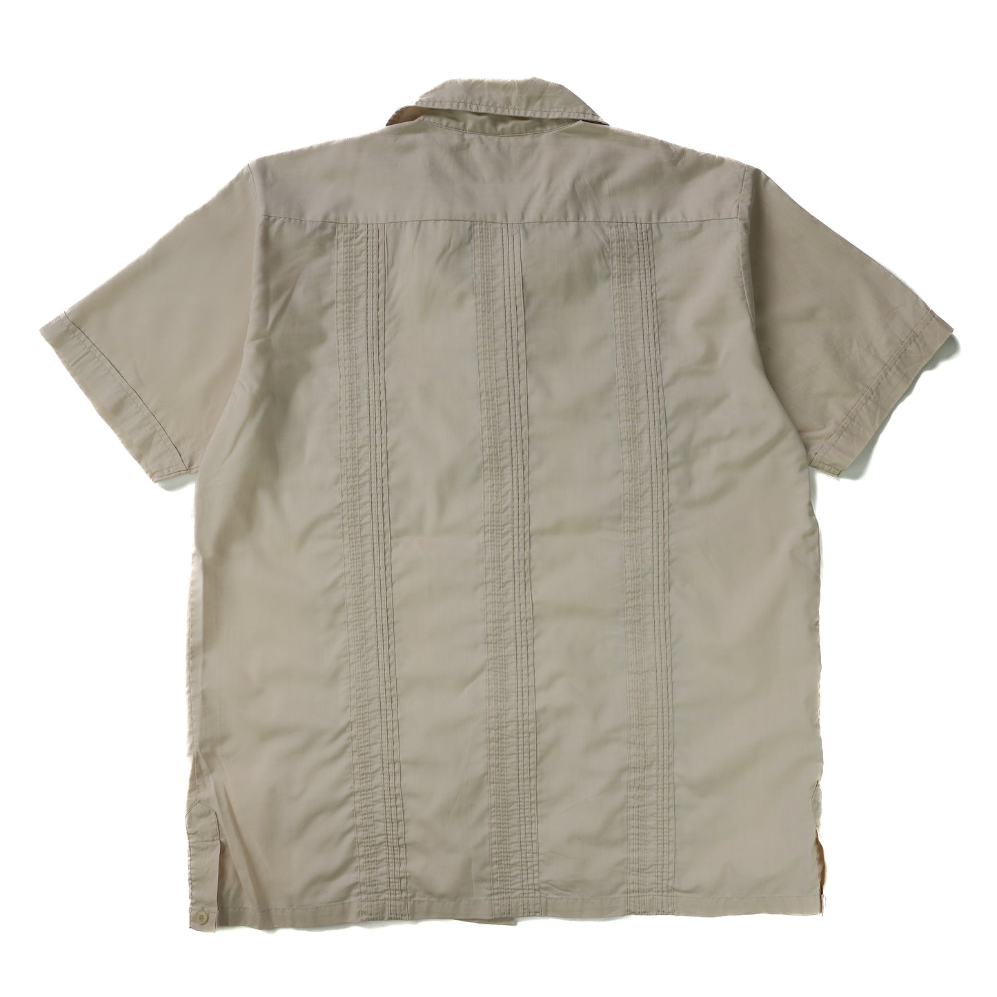 CREAME CUBAN COLLAR SHIRT