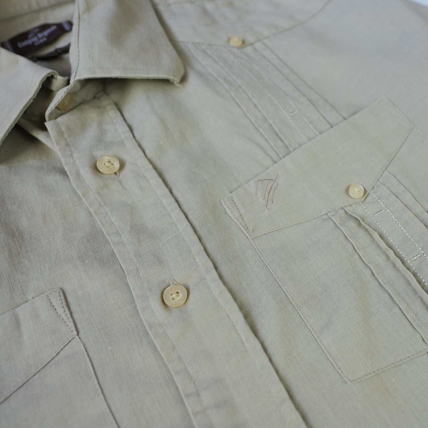 CREME LS CUBAN COLLAR SHIRT M