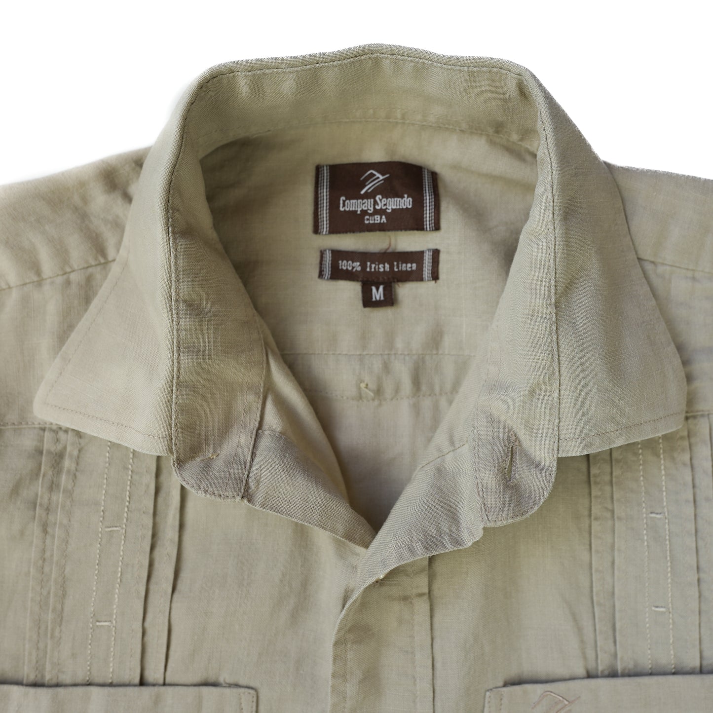 CREME LS CUBAN COLLAR SHIRT M
