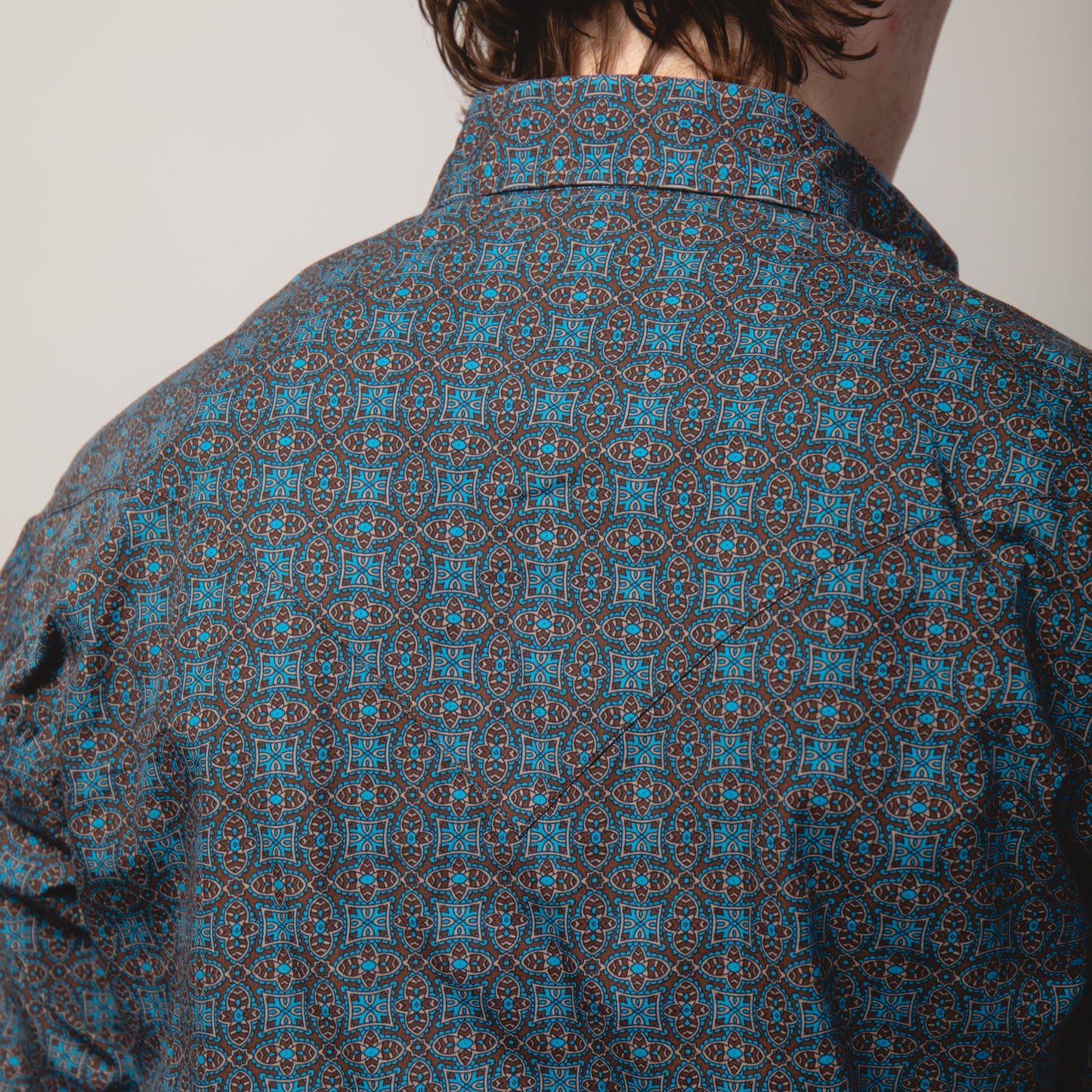STETSON PATTERNED WESTERN SHIRT S