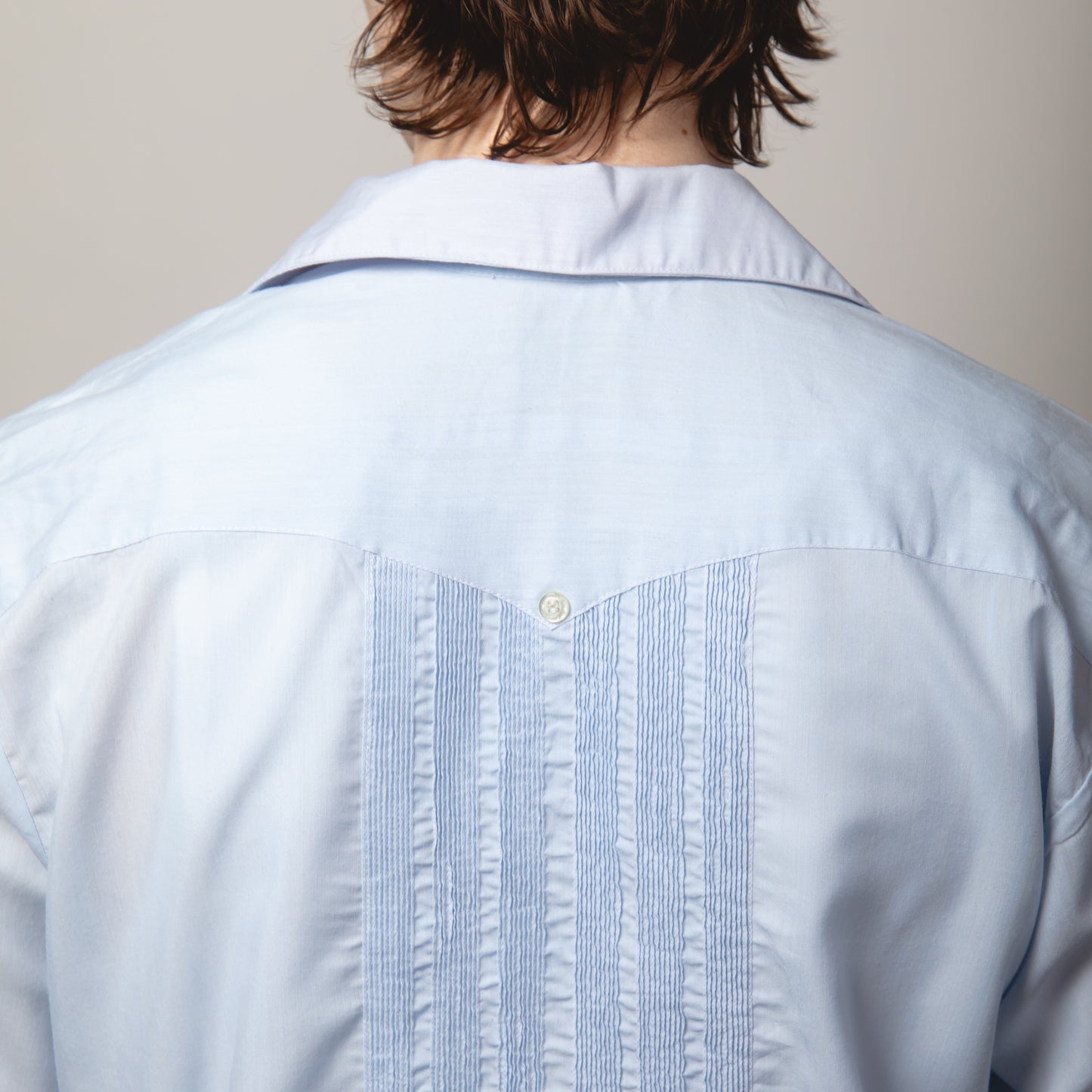 SKY BLUE GUAYBERA SHIRT L