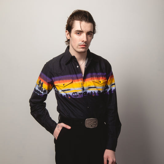 WATER COLOUR WESTERN SHIRT S