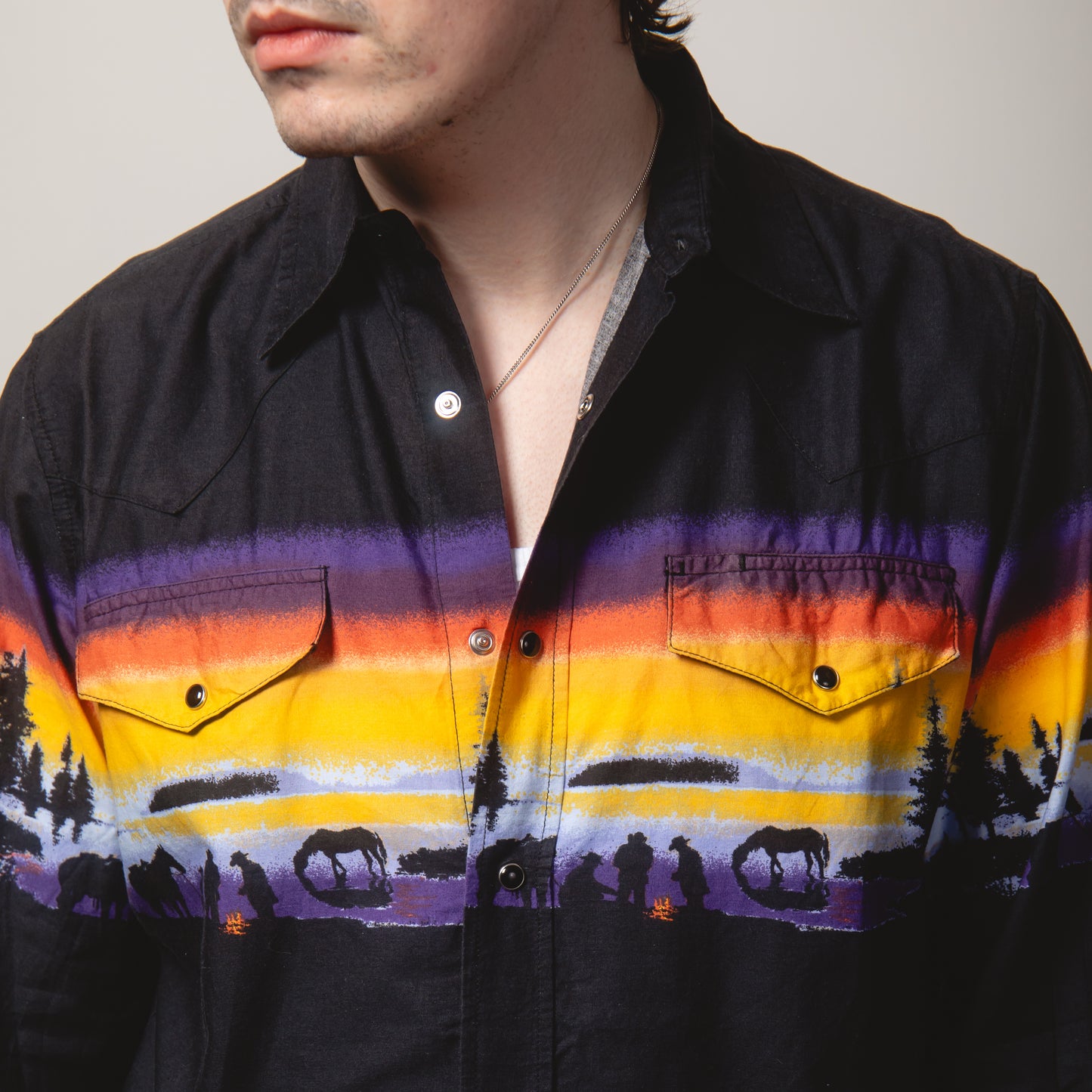 WATER COLOUR WESTERN SHIRT S