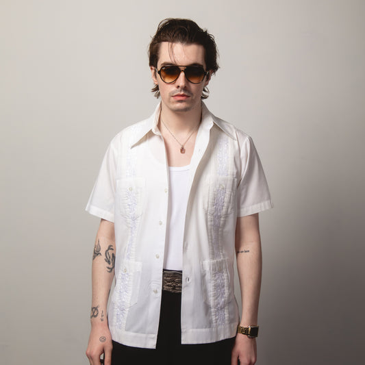 OFF WHITE GUAYBERA SHIRT M