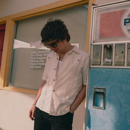 CREAM LINEN CUBAN SHIRT S